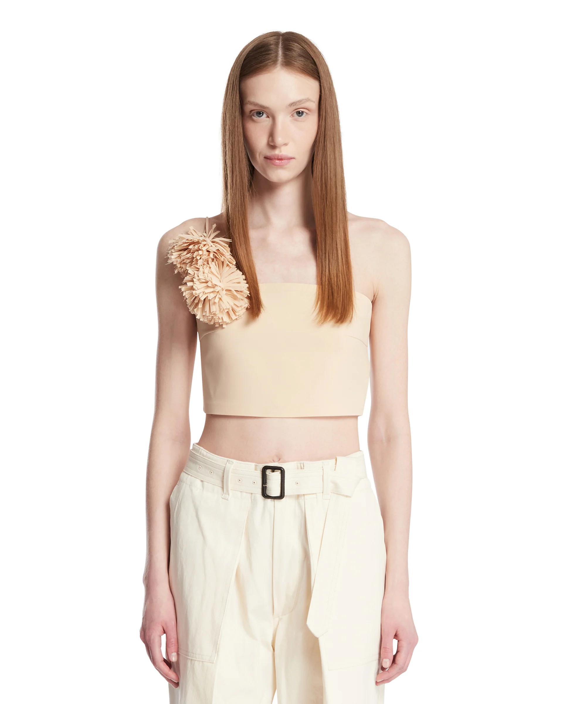 Top Cropped Beige
