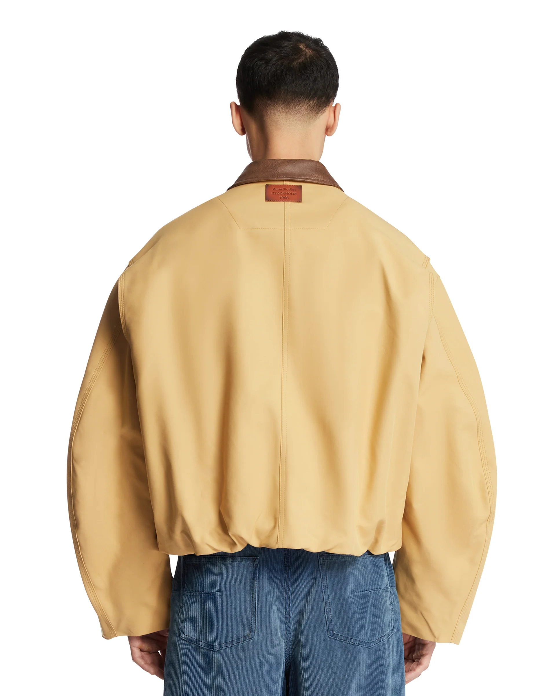 Blouson Jacket In Cotone Beige - Image 5