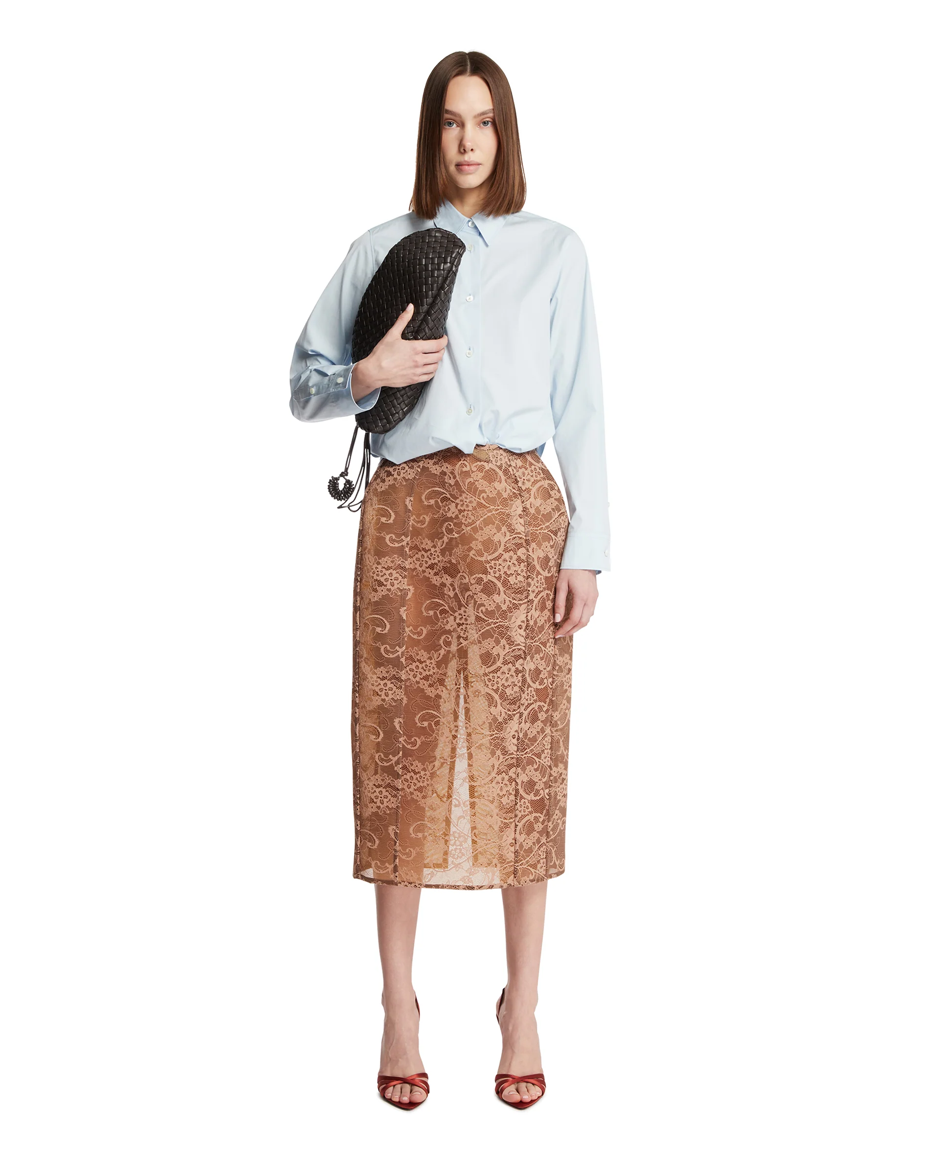 Gonna In Pizzo Beige - Image 3