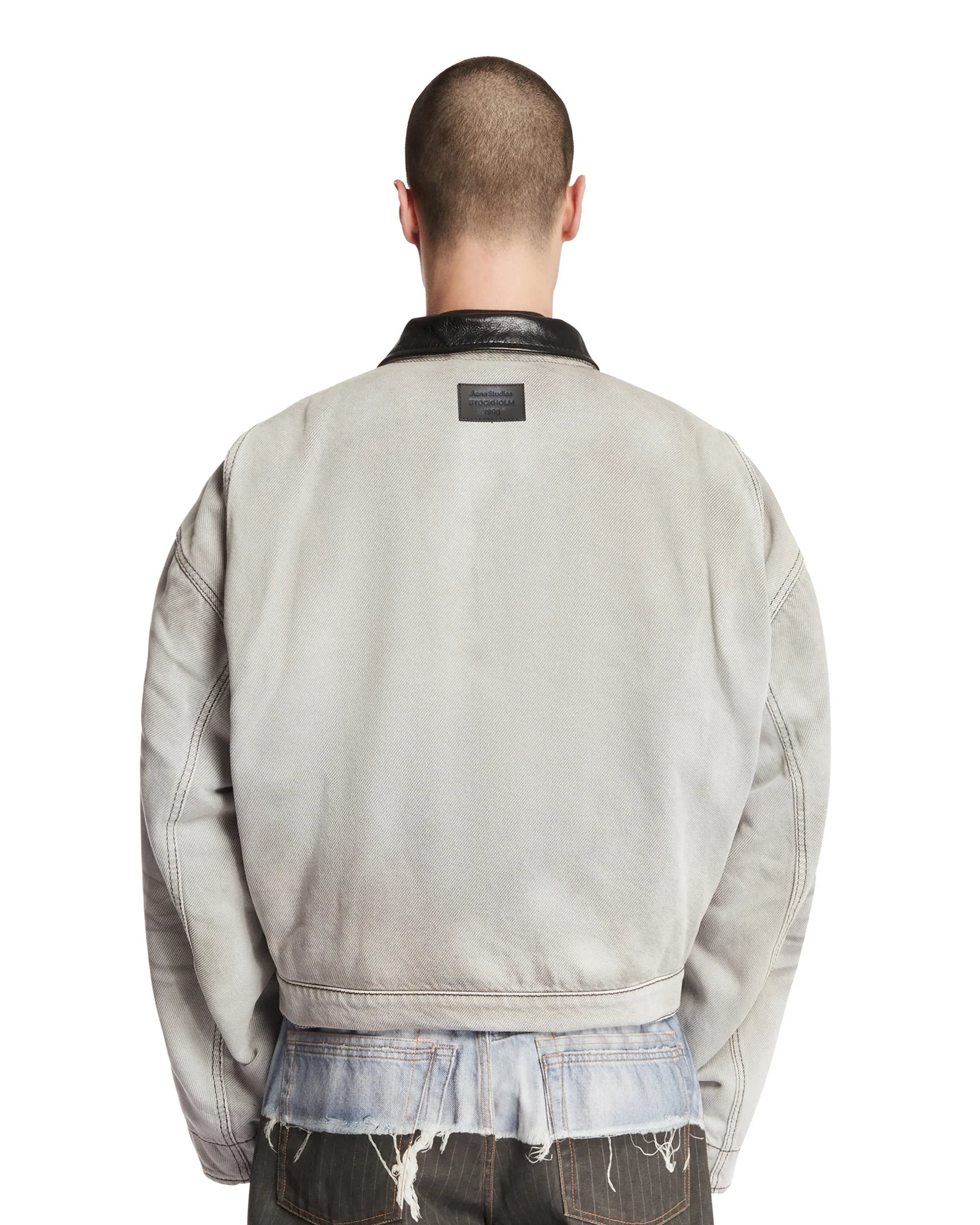 Giacca In Denim Faded Nera - Image 5