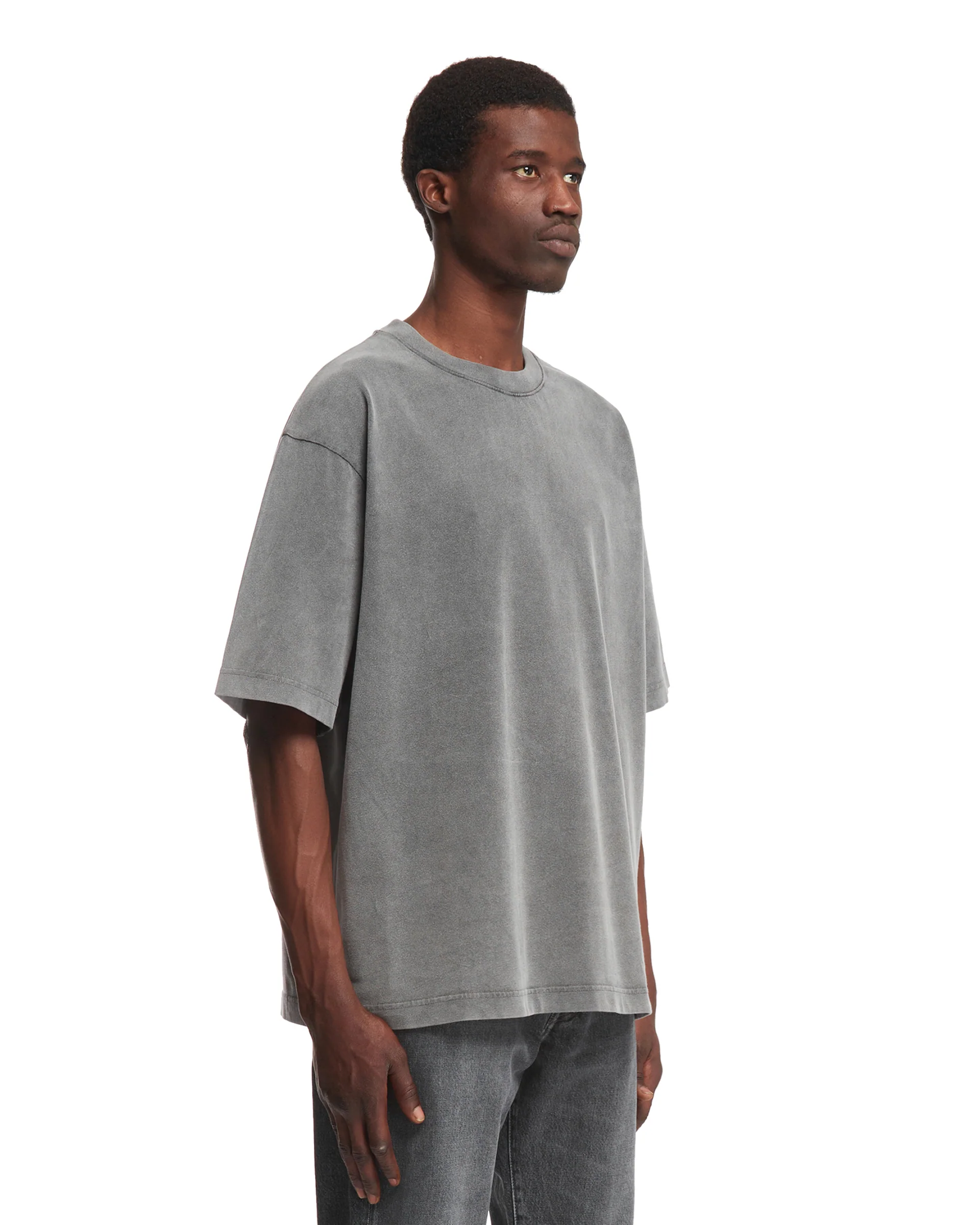 T-Shirt Grigia in Cotone - Image 2
