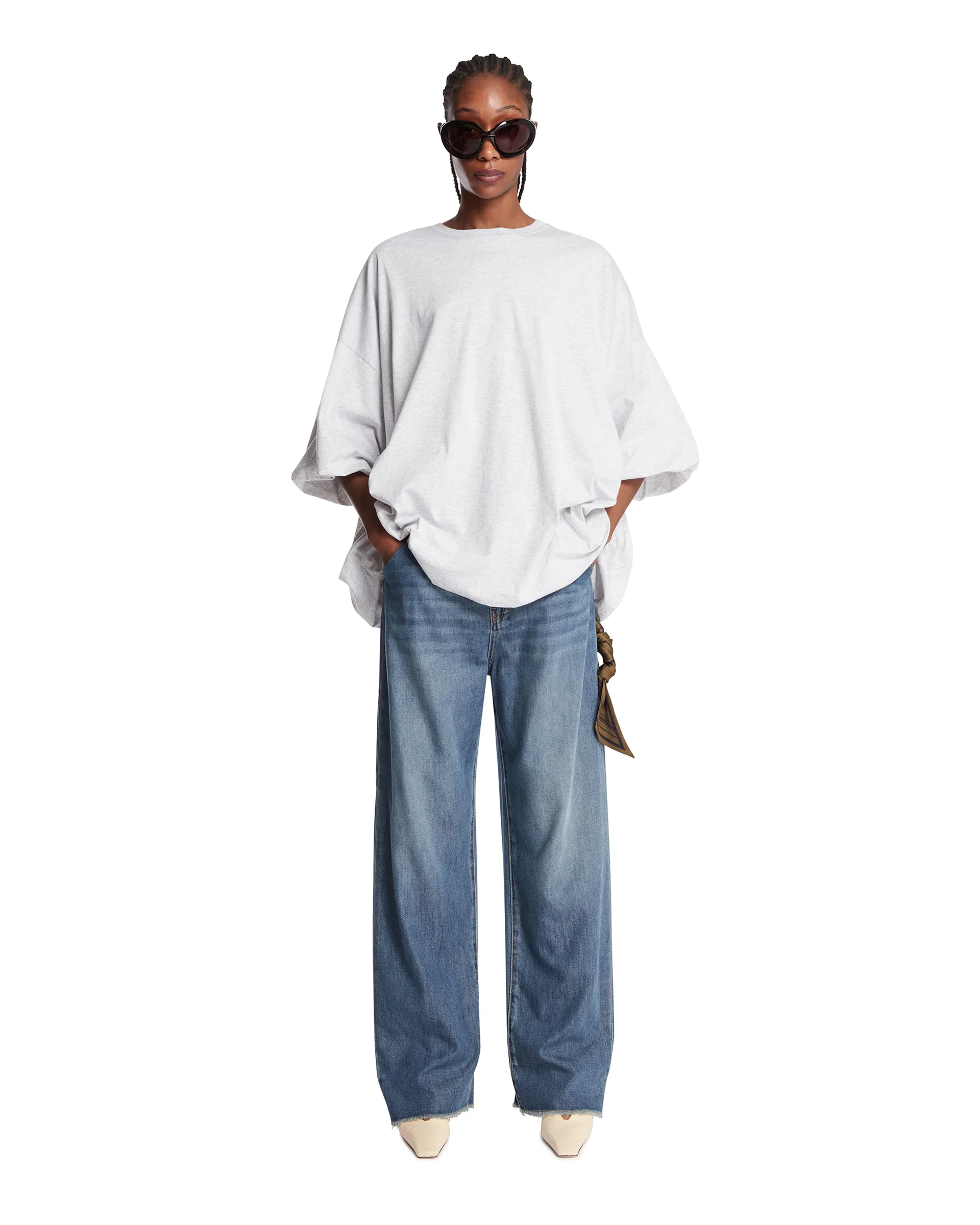 T-Shirt Con Logo Grigia - Image 3