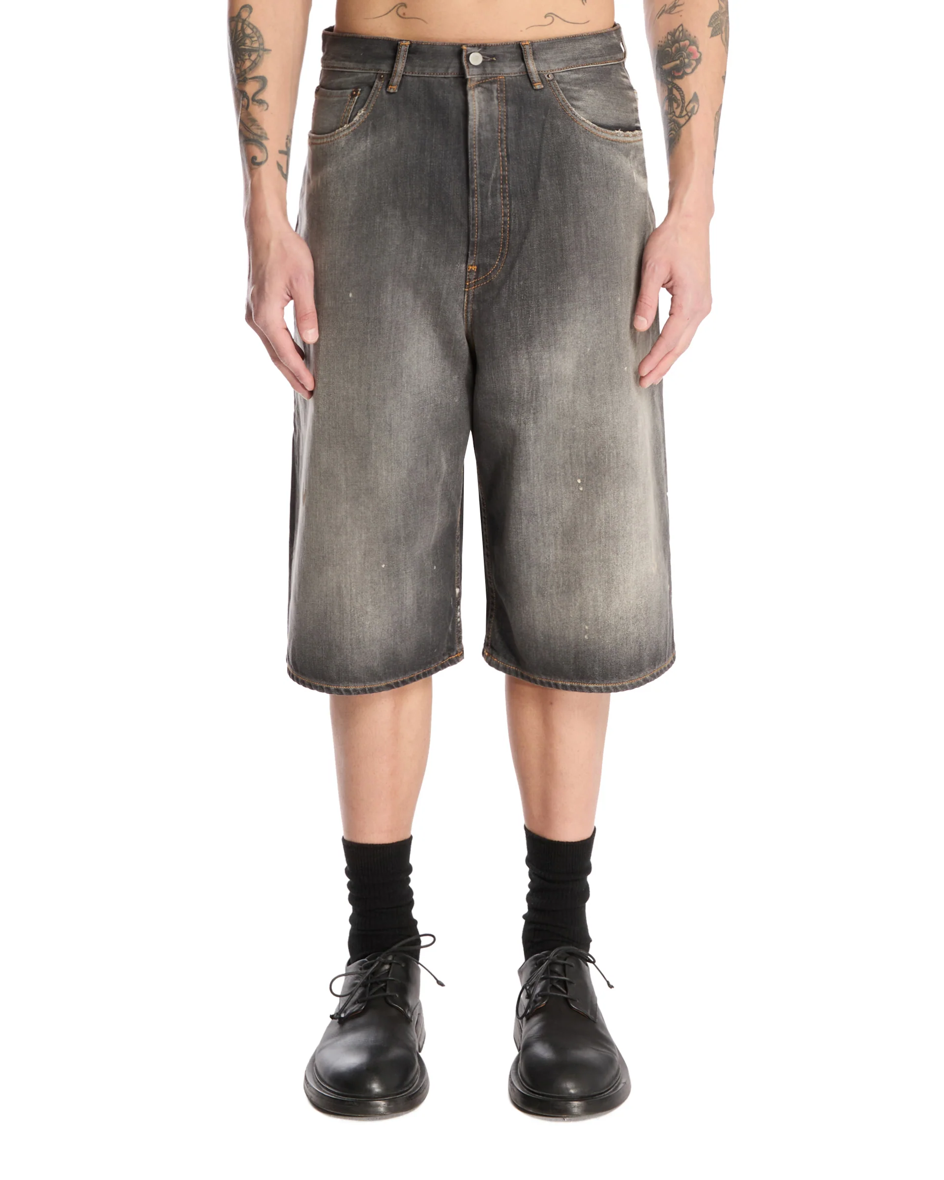 Pantaloncini In Denim Ampi