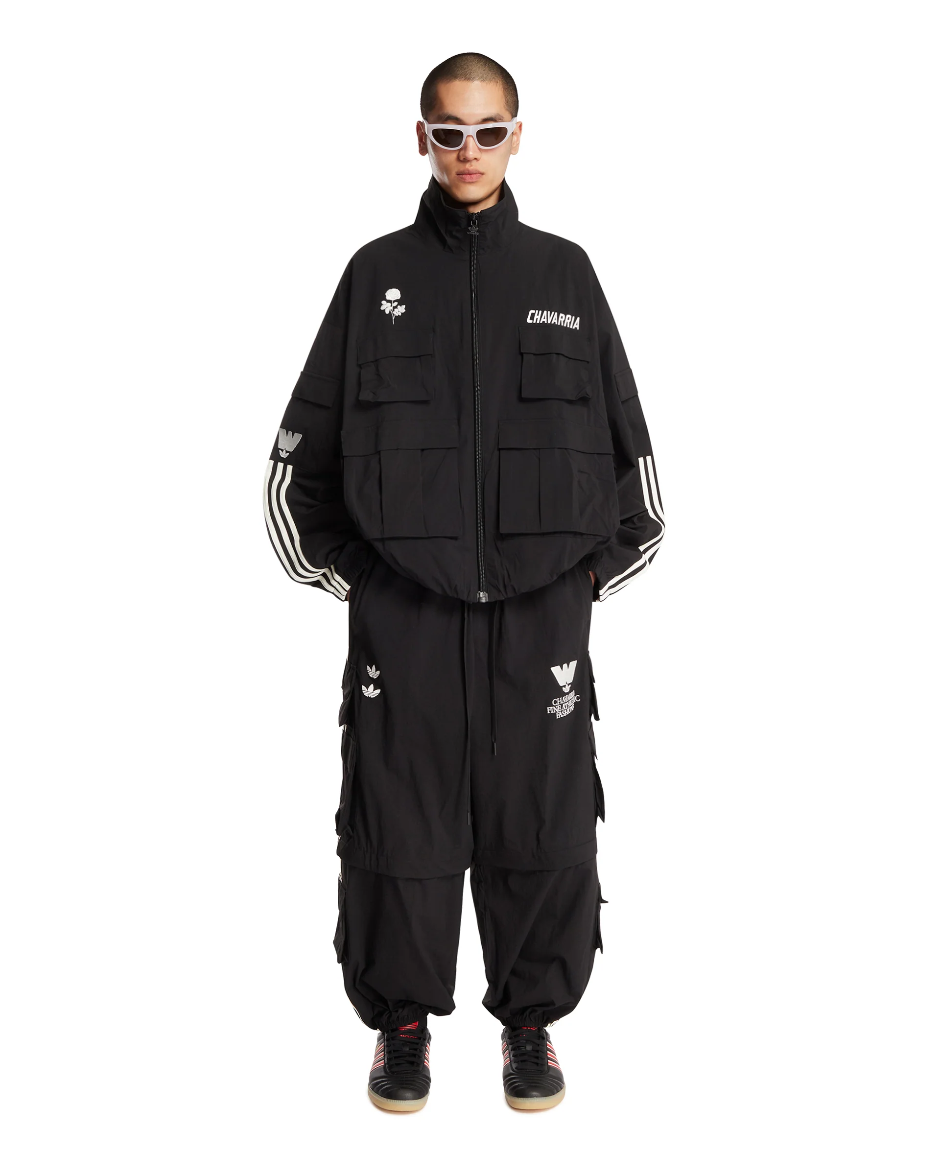 Adidas Originals x Willy Chavarria Pantaloni Cargo Neri - Image 3
