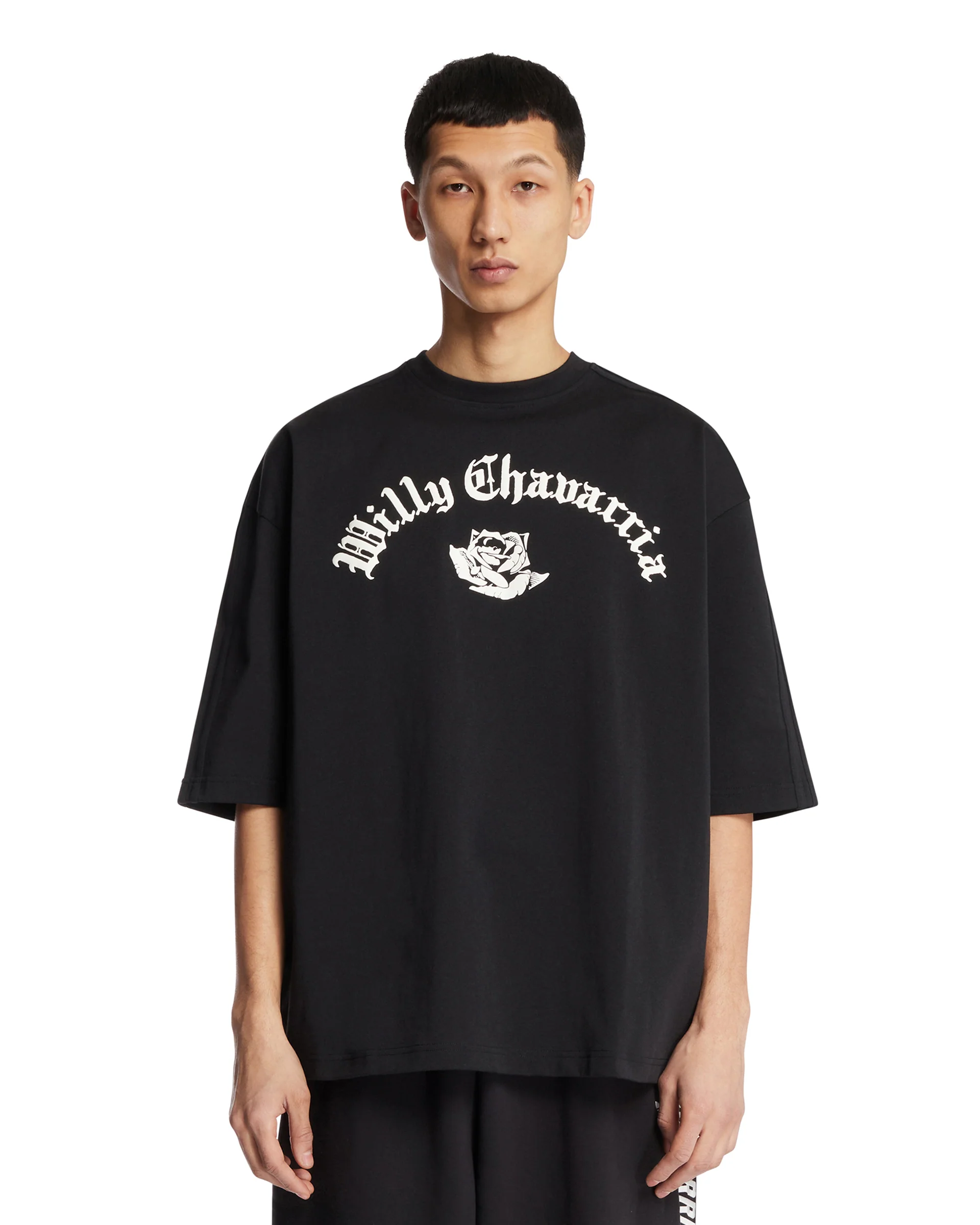 T-Shirt Con Logo Nera