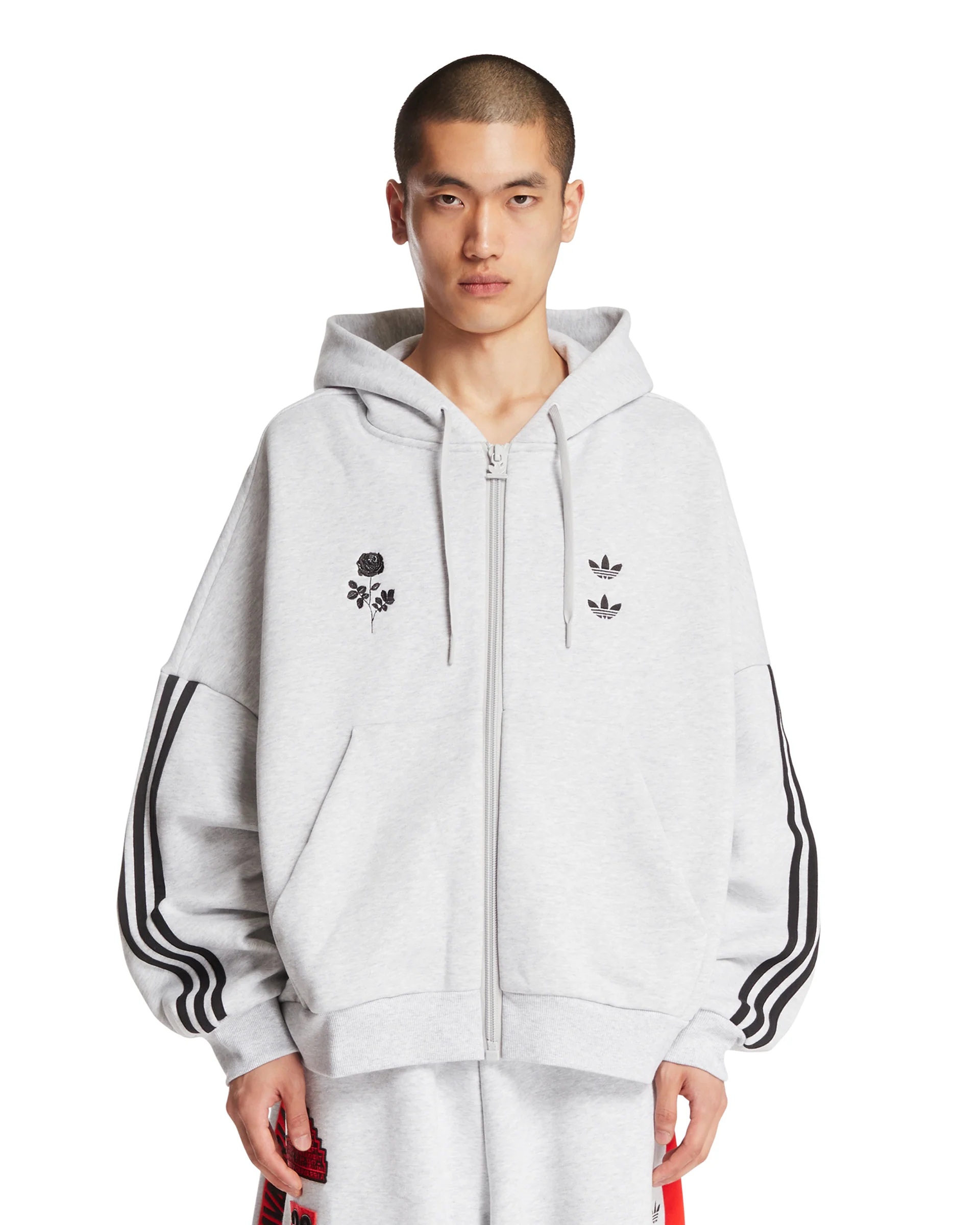 Adidas Originals x Willy Chavarria Felpa Grigia