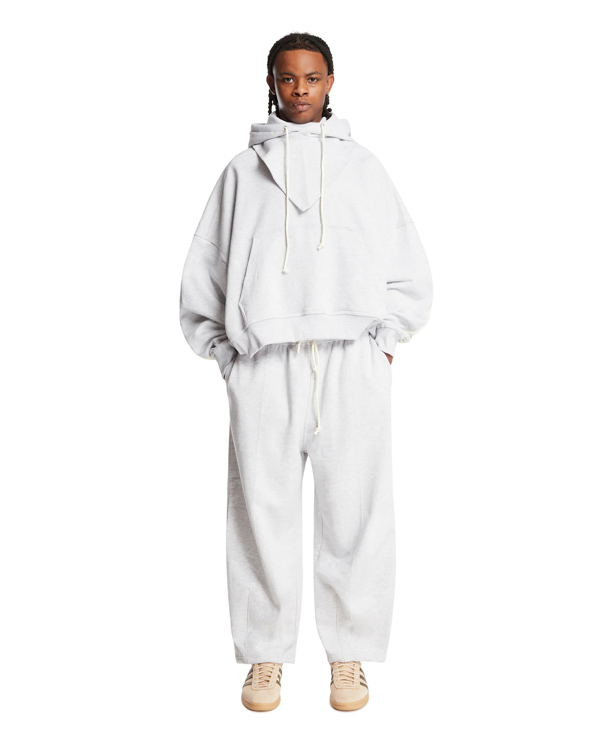 Bad Bunny x Adidas Originals Felpa Passamontagna Grigia - Image 3