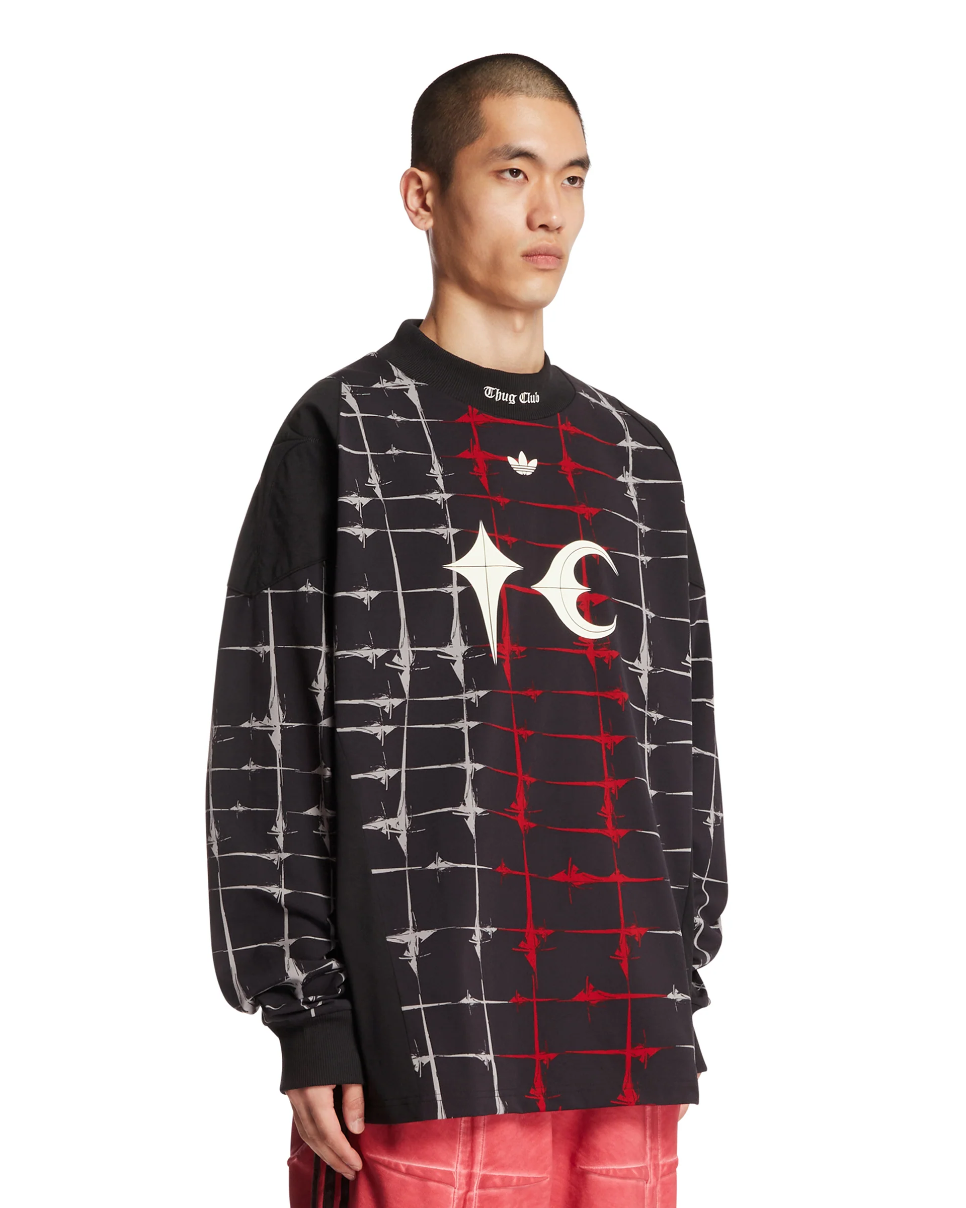 Thug Club x Adidas Originals Goalie T-Shirt Nera - Image 2