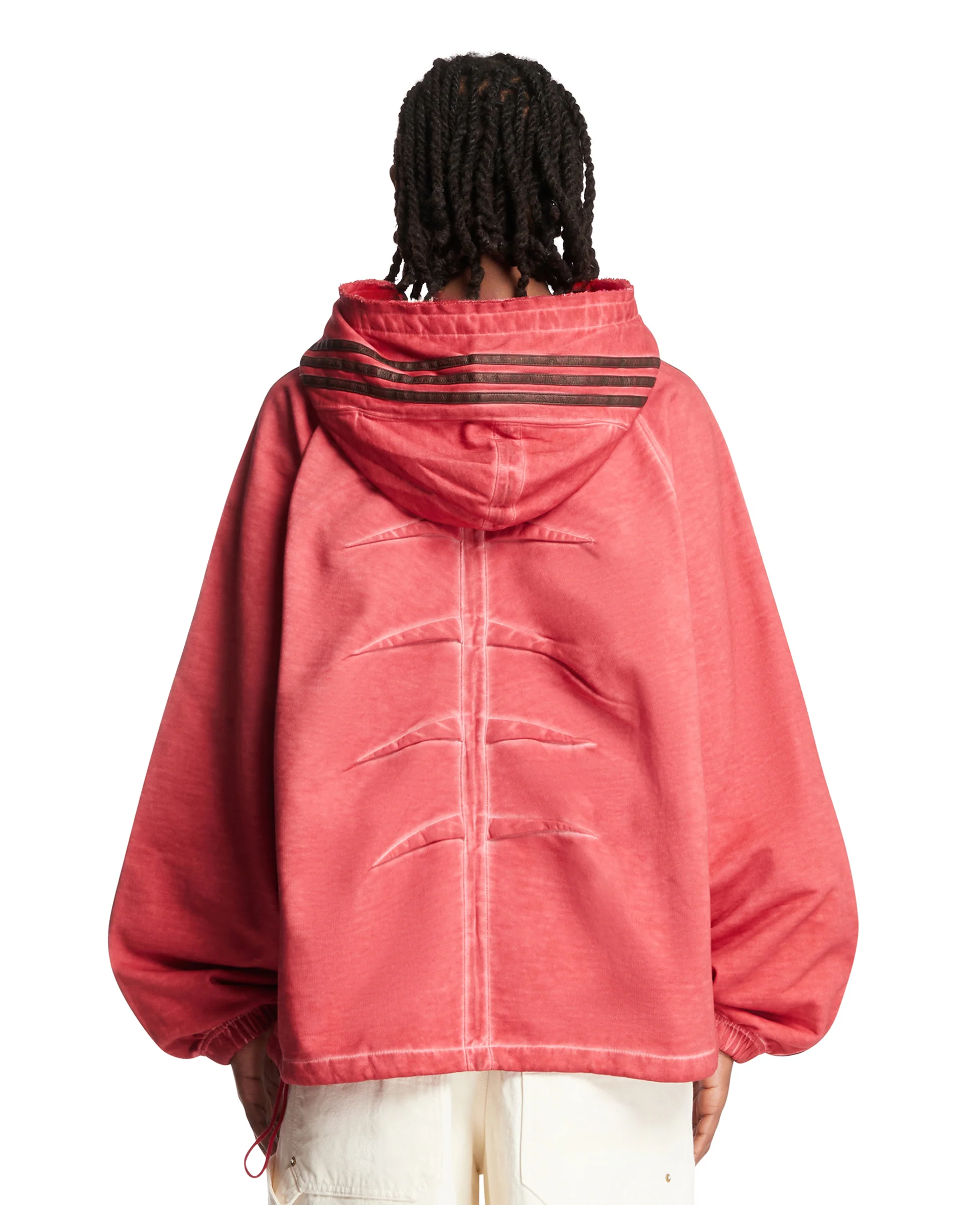 Thug Club x Adidas Originals Felpa Con Cappuccio Rossa - Image 5