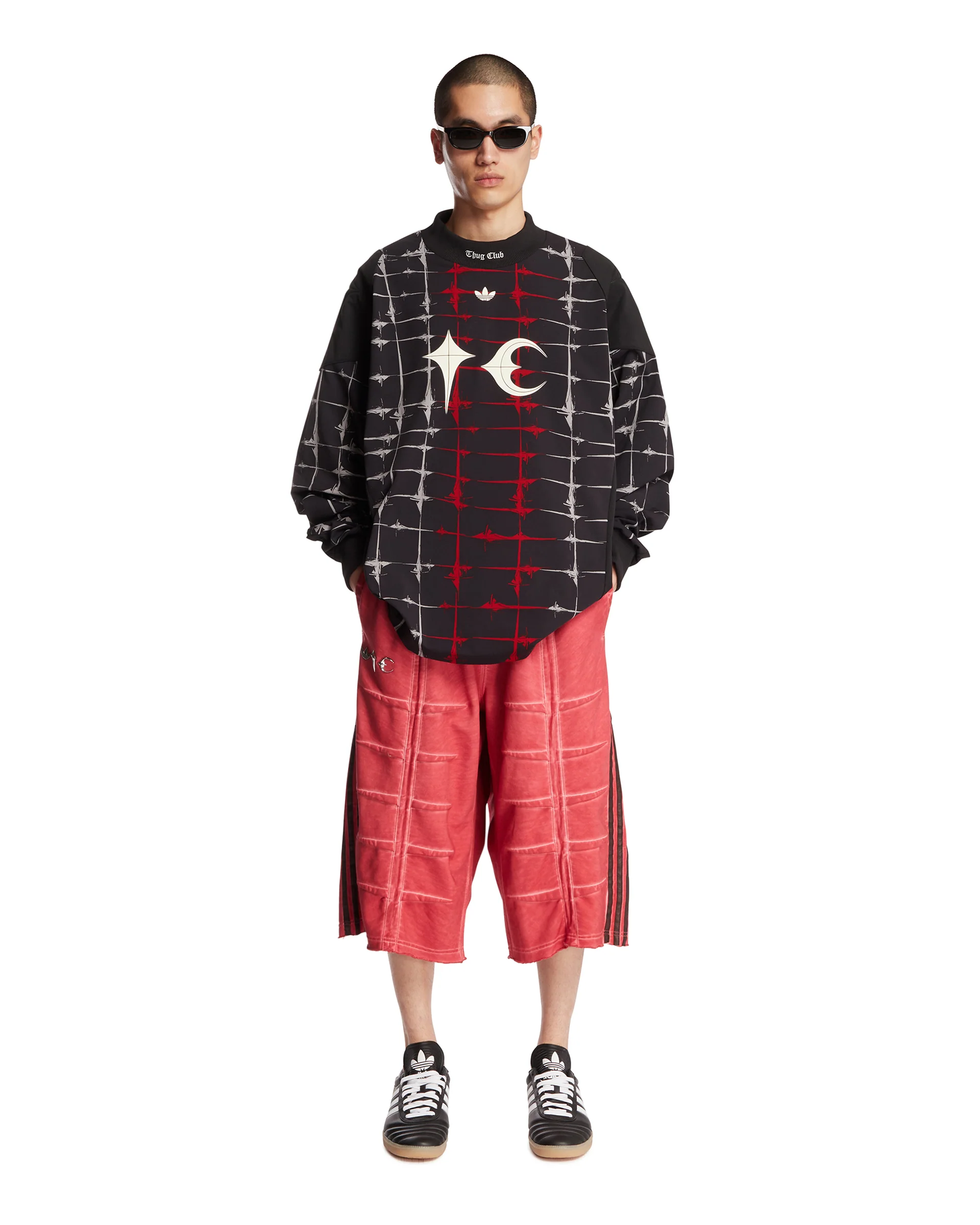 Thug Club x Adidas Originals Sweat Jort Rossi - Image 3