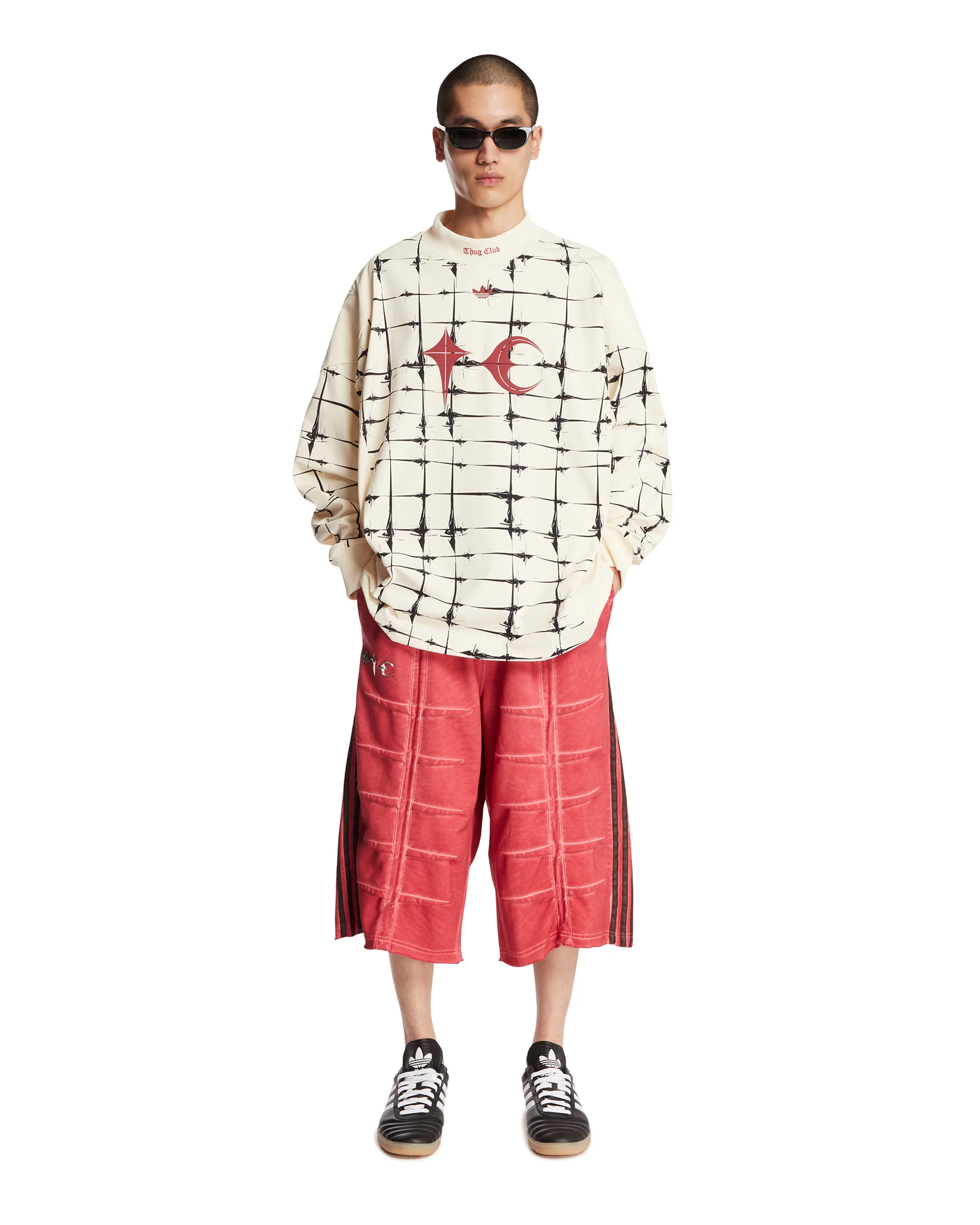 Thug Club x Adidas Originals Goalie T-Shirt Bianca - Image 3