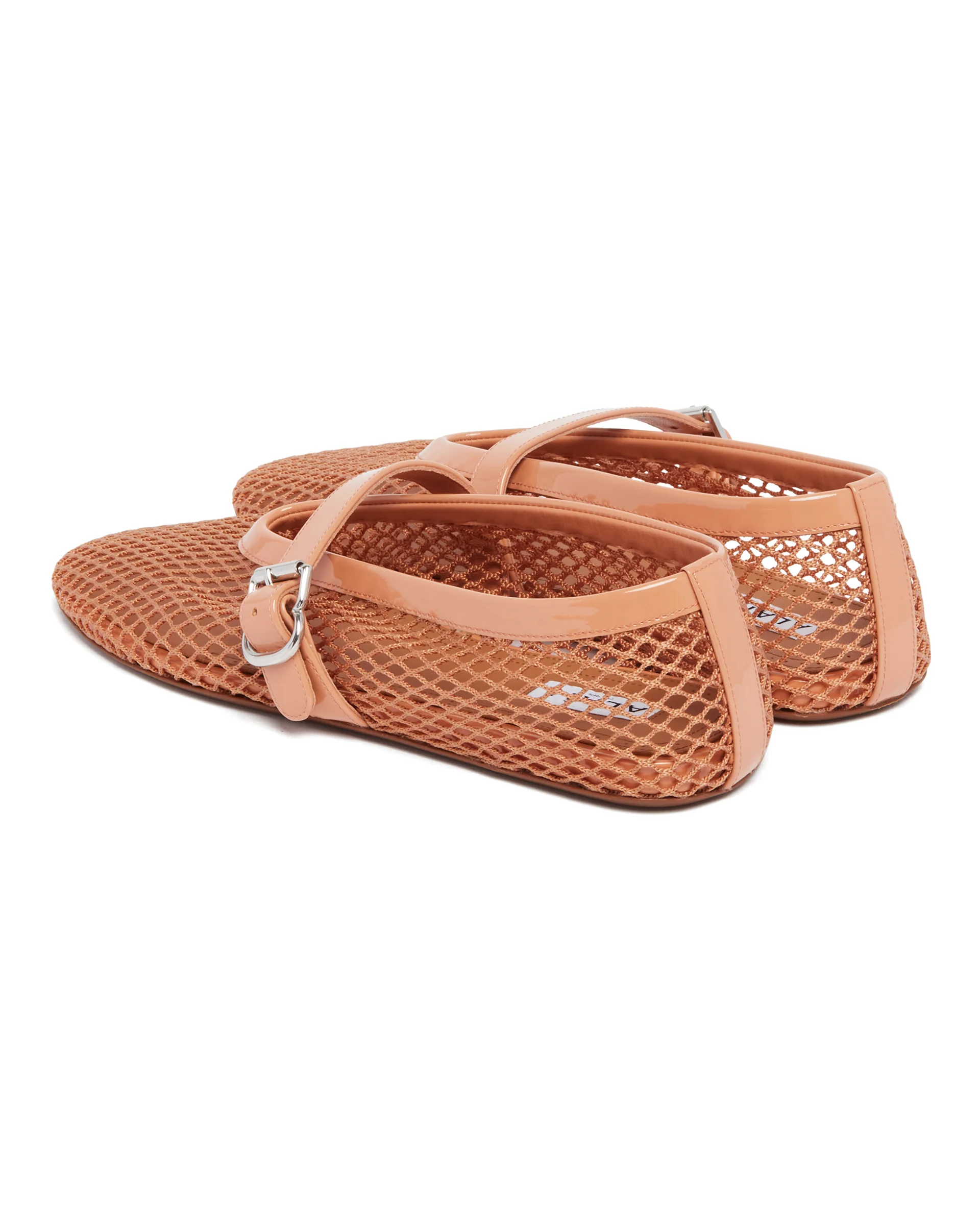 Ballerine Flat In Rete Beige - Image 5