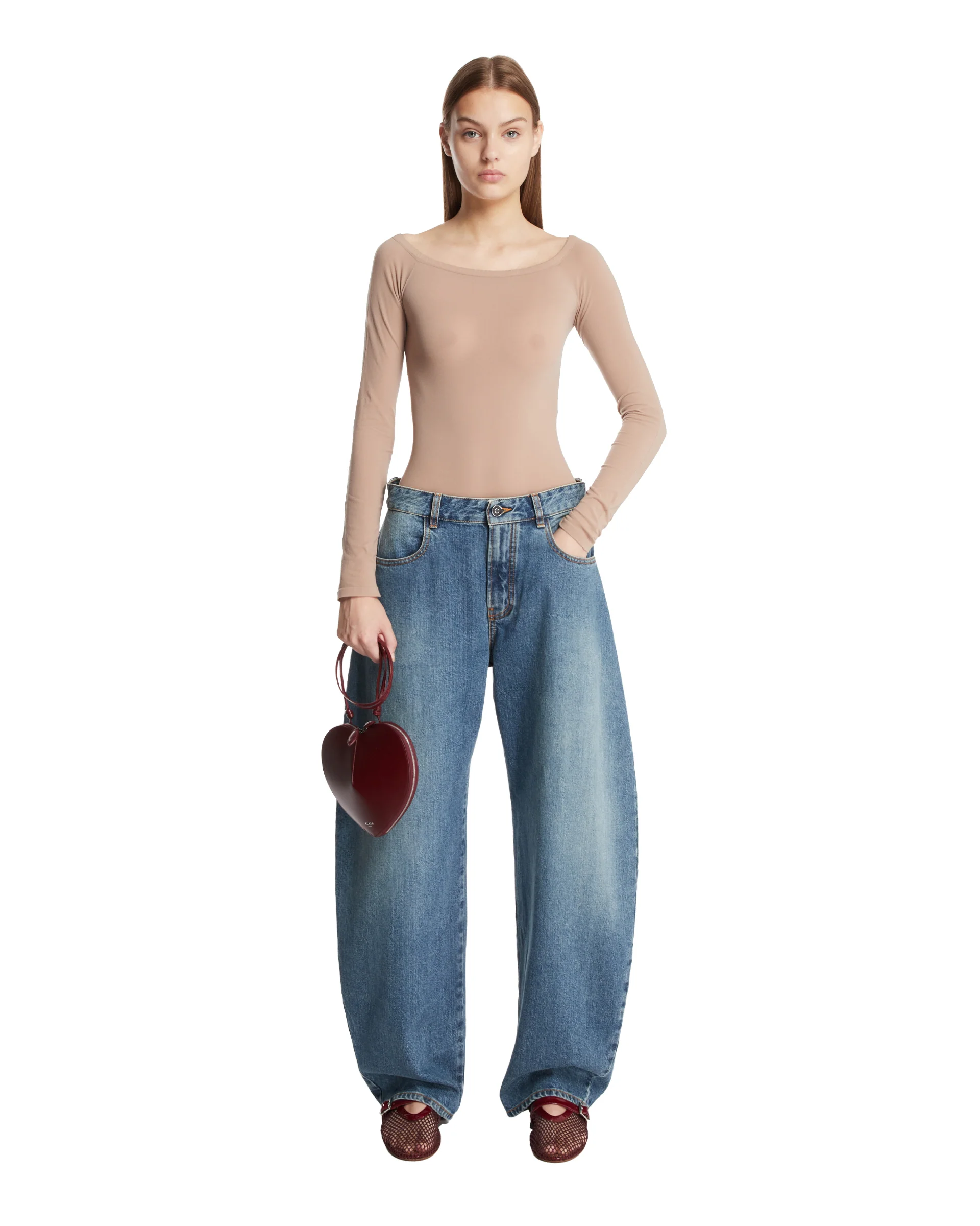 Body Con Spalle Scoperte Beige - Image 5