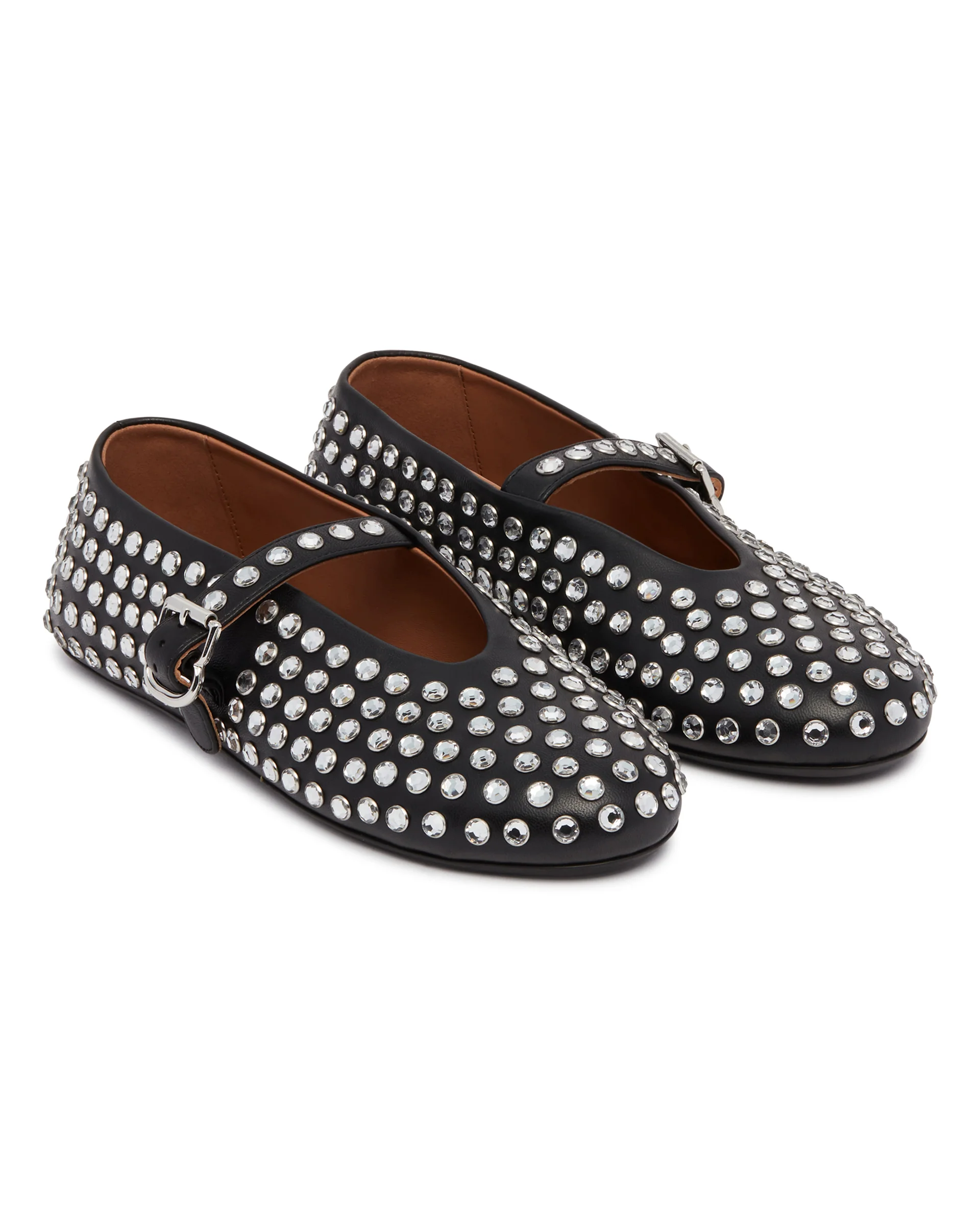 Ballerine Flat Con Strass Nere - Image 3