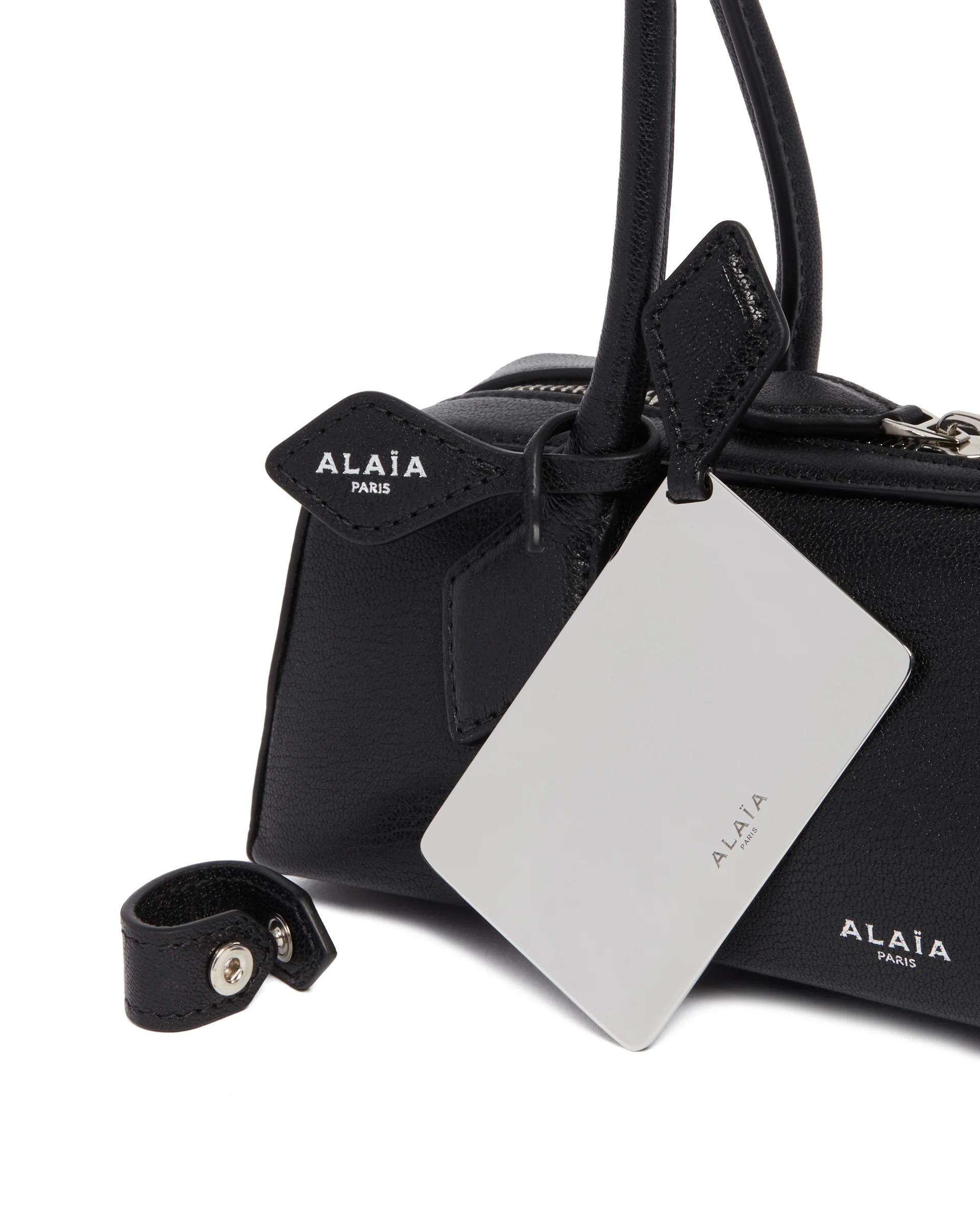 Borsa Le Teckel Piccola in Pelle Nera - Image 4