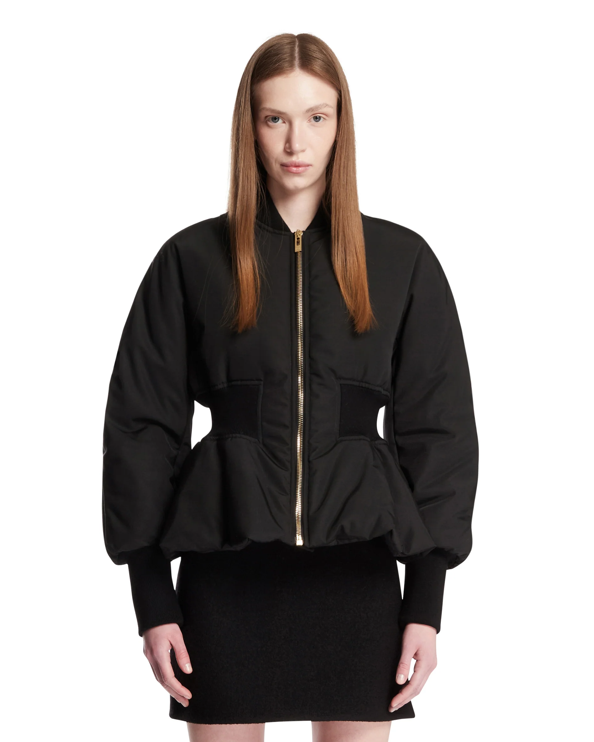 Bomber Peplum Nero