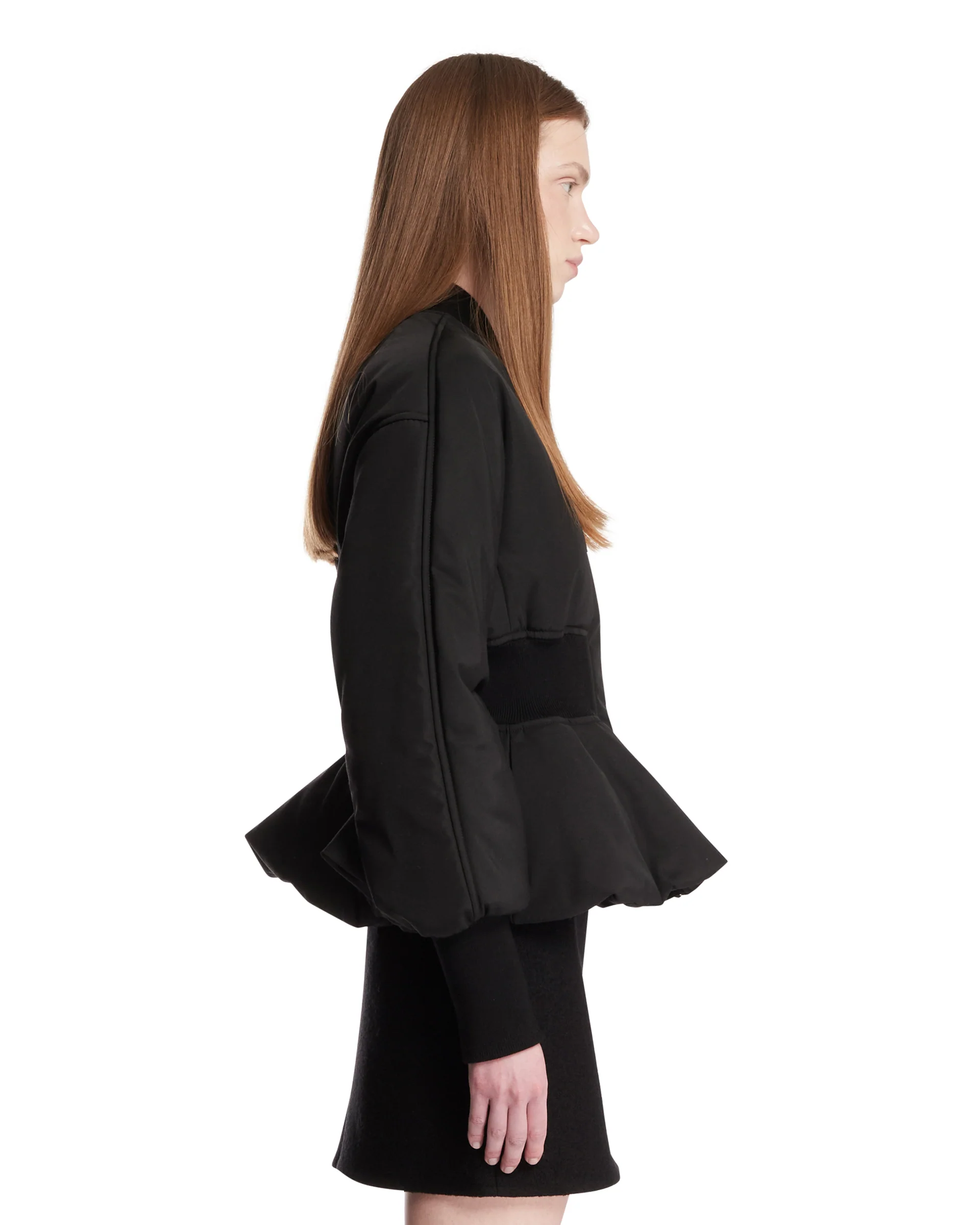 Bomber Peplum Nero - Image 4