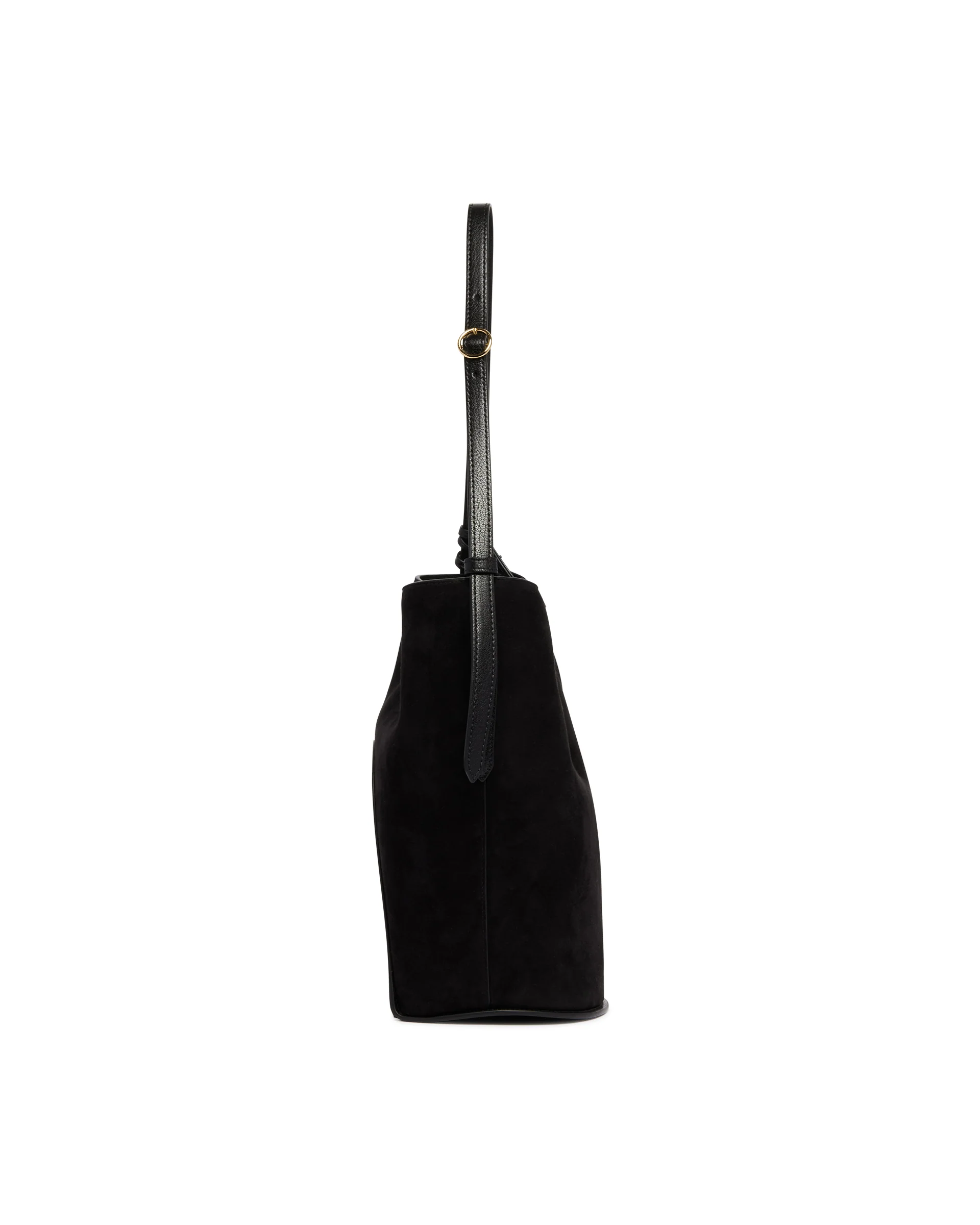 Borsa A Secchiello Piccola In Suede Nera - Image 7