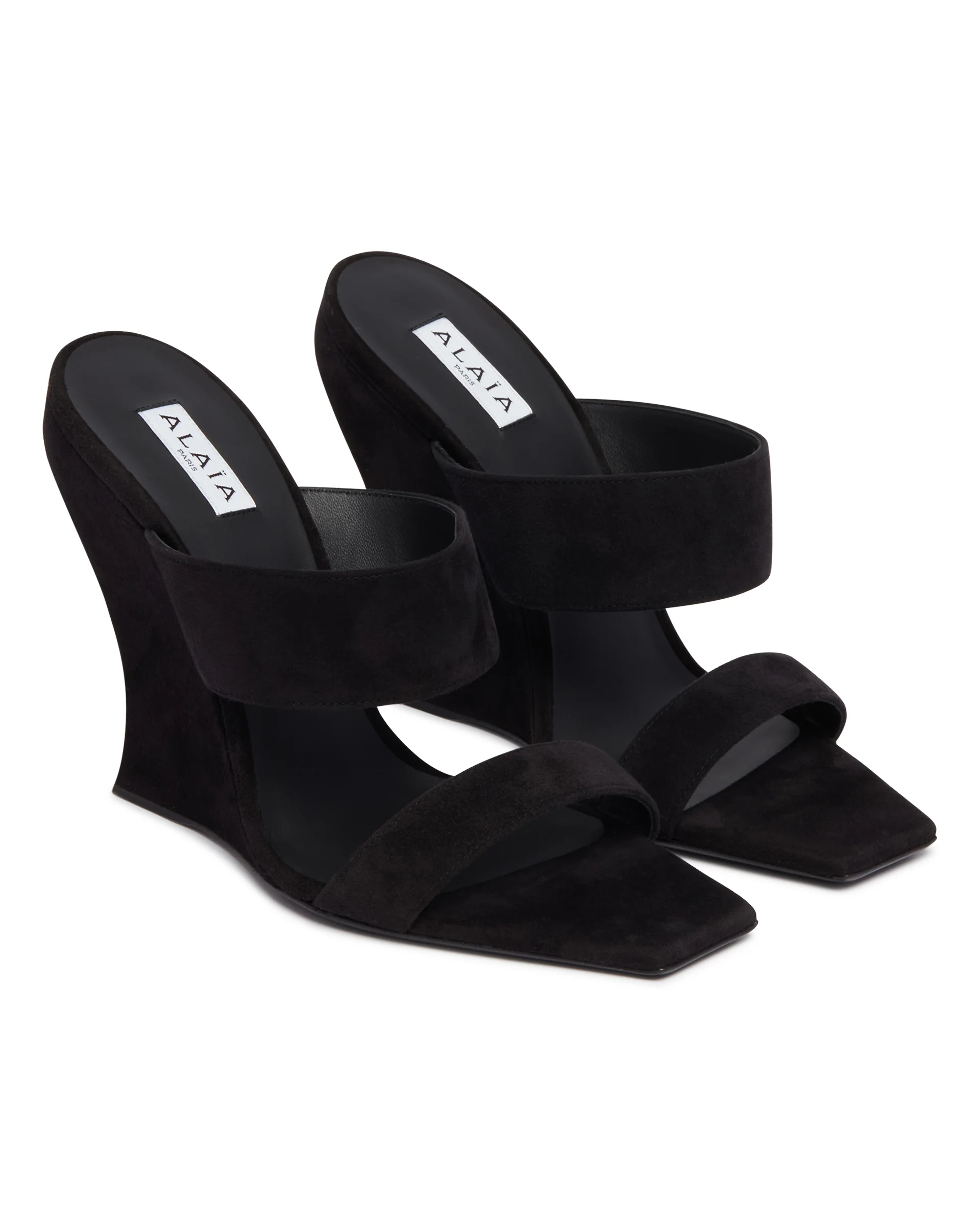 Mules Wave In Suede Nere - Image 3