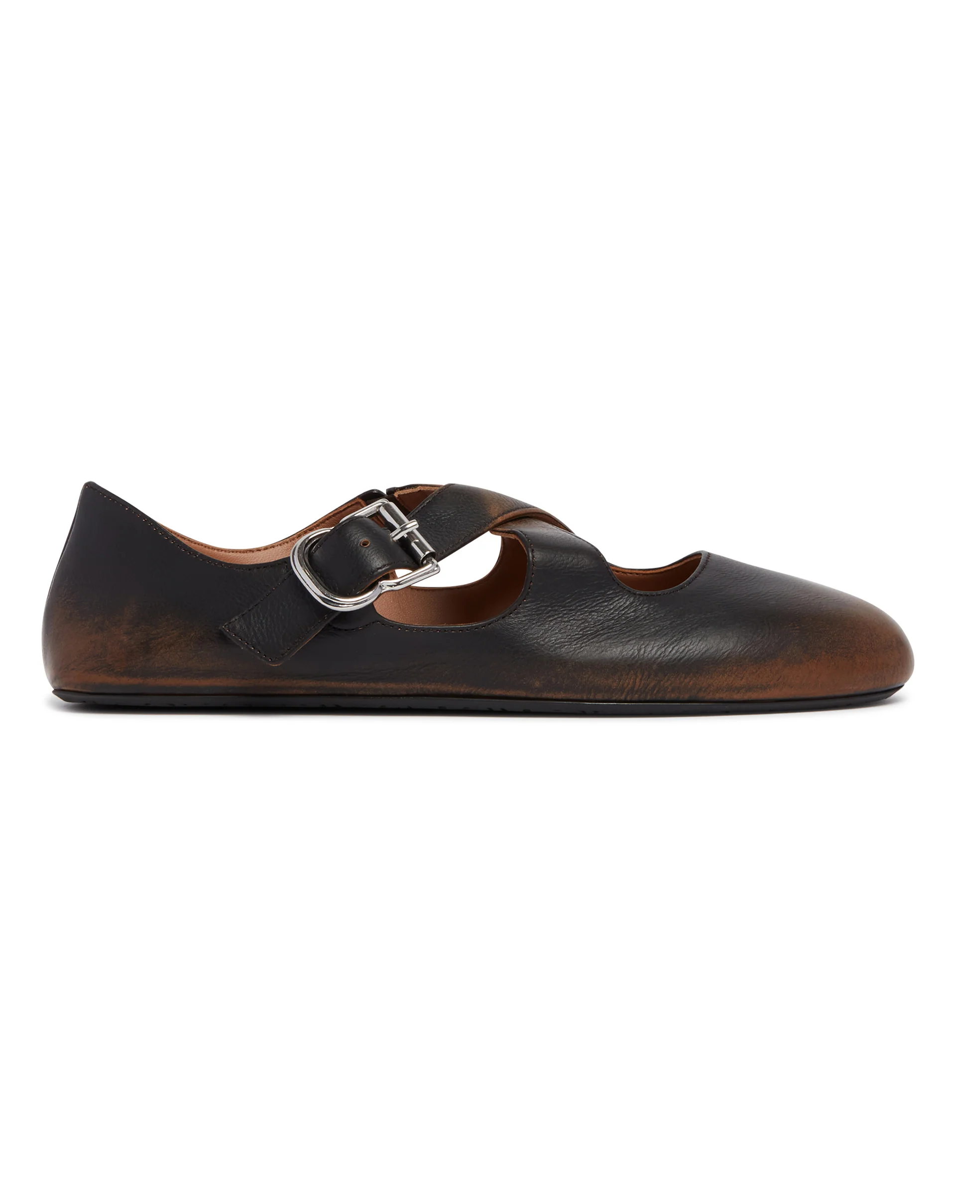 Ballerine Flat Incrociate Marroni - Image 2