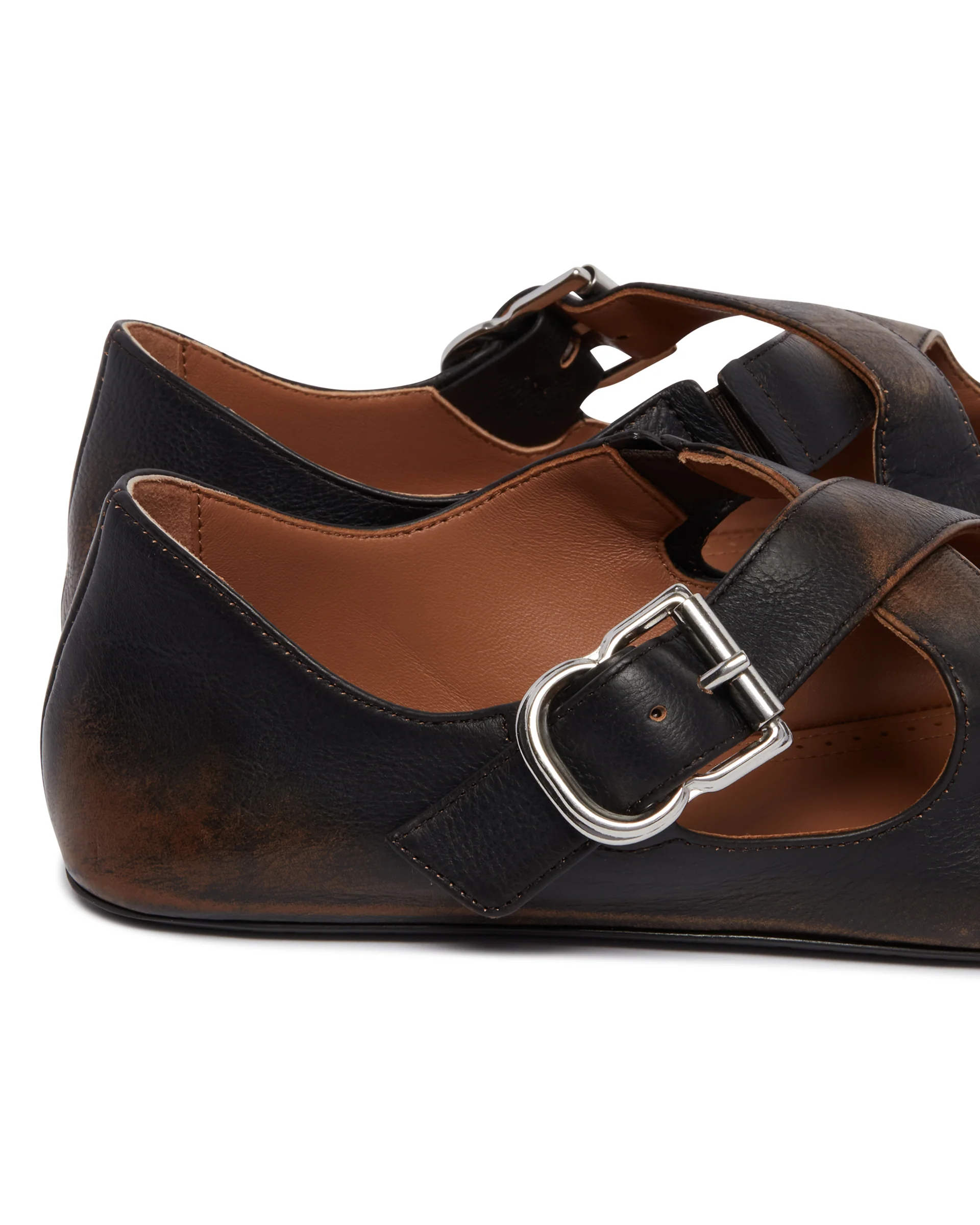 Ballerine Flat Incrociate Marroni - Image 6