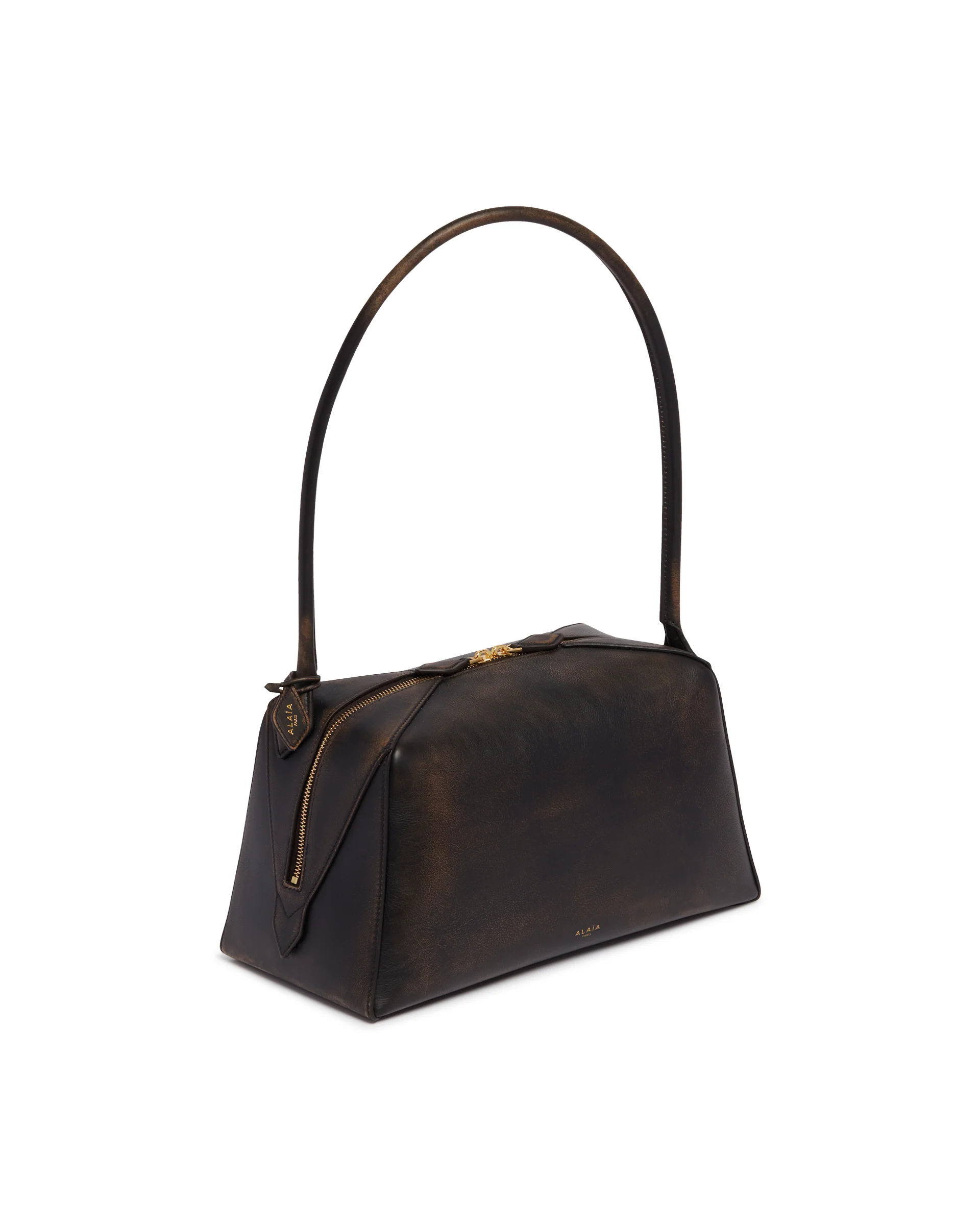 Borsa Le Bouledogue In Pelle Marrone - Image 5