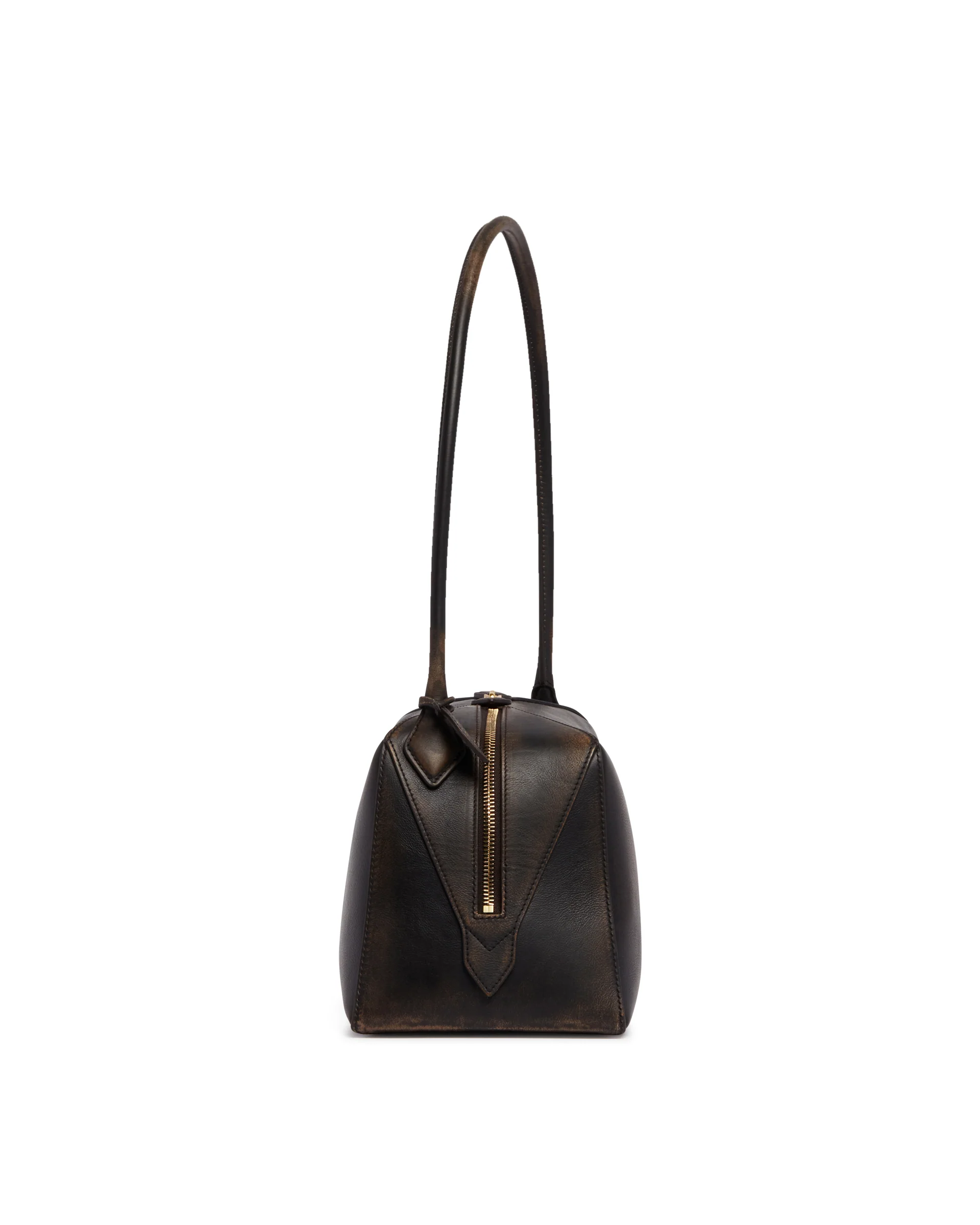 Borsa Le Bouledogue In Pelle Marrone - Image 7