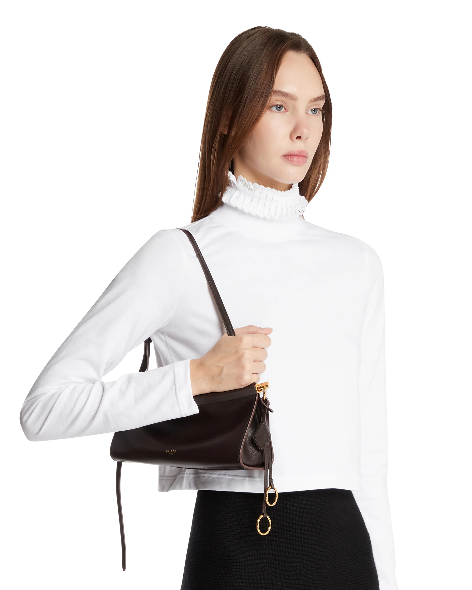 Borsa Le Click East West Piccola Marrone - Image 3