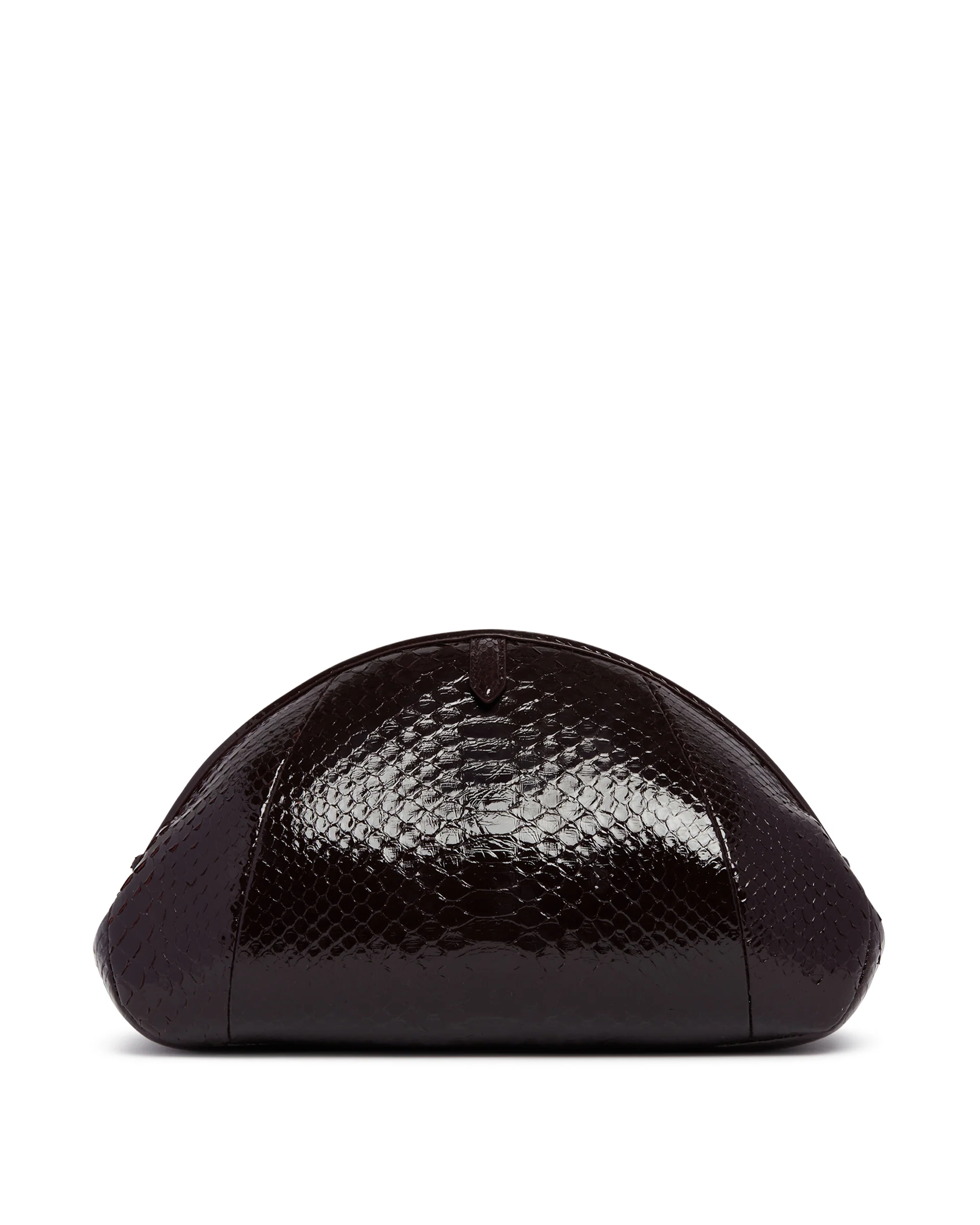 Clutch In Pitone Burgundy