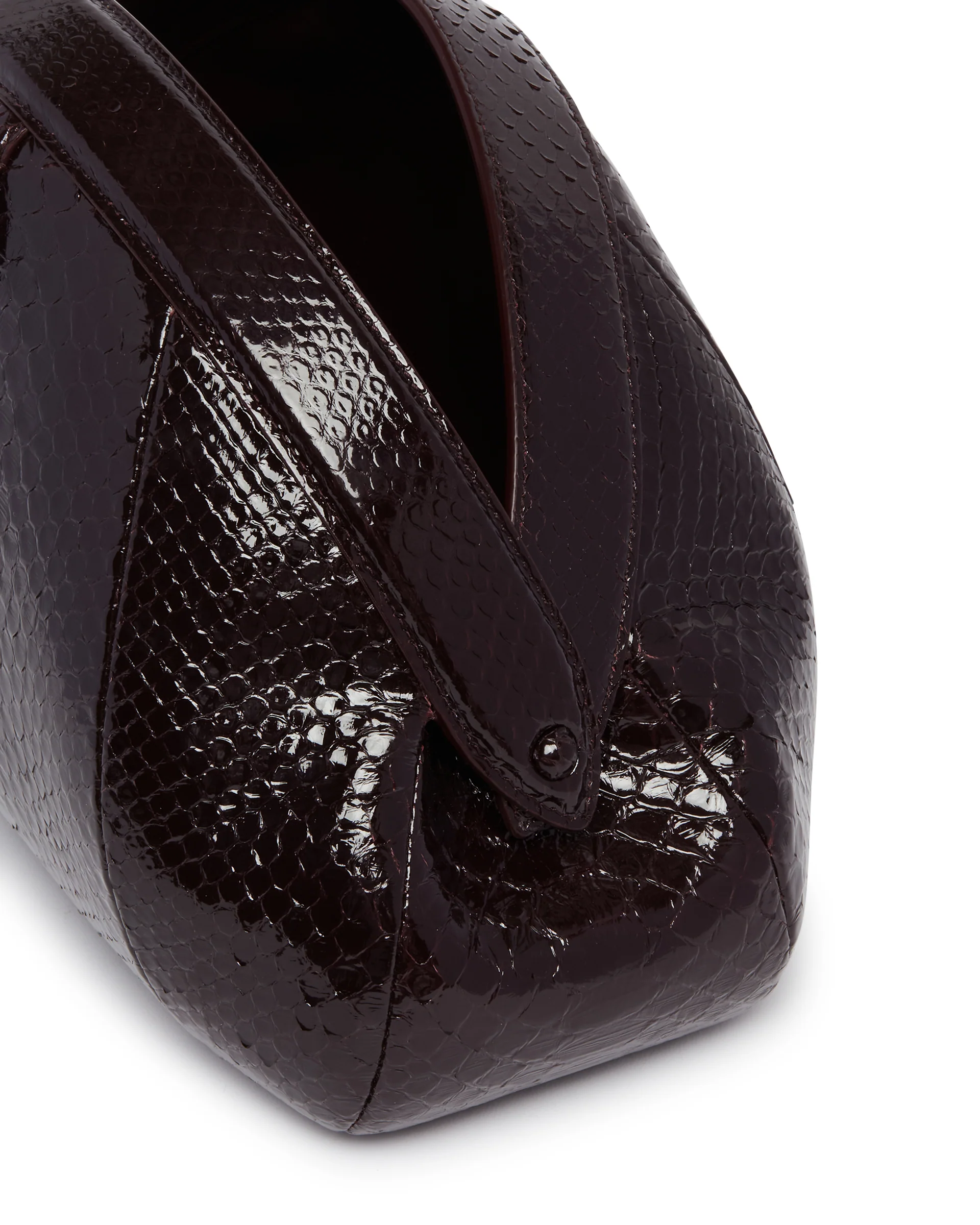 Clutch In Pitone Burgundy - Image 4
