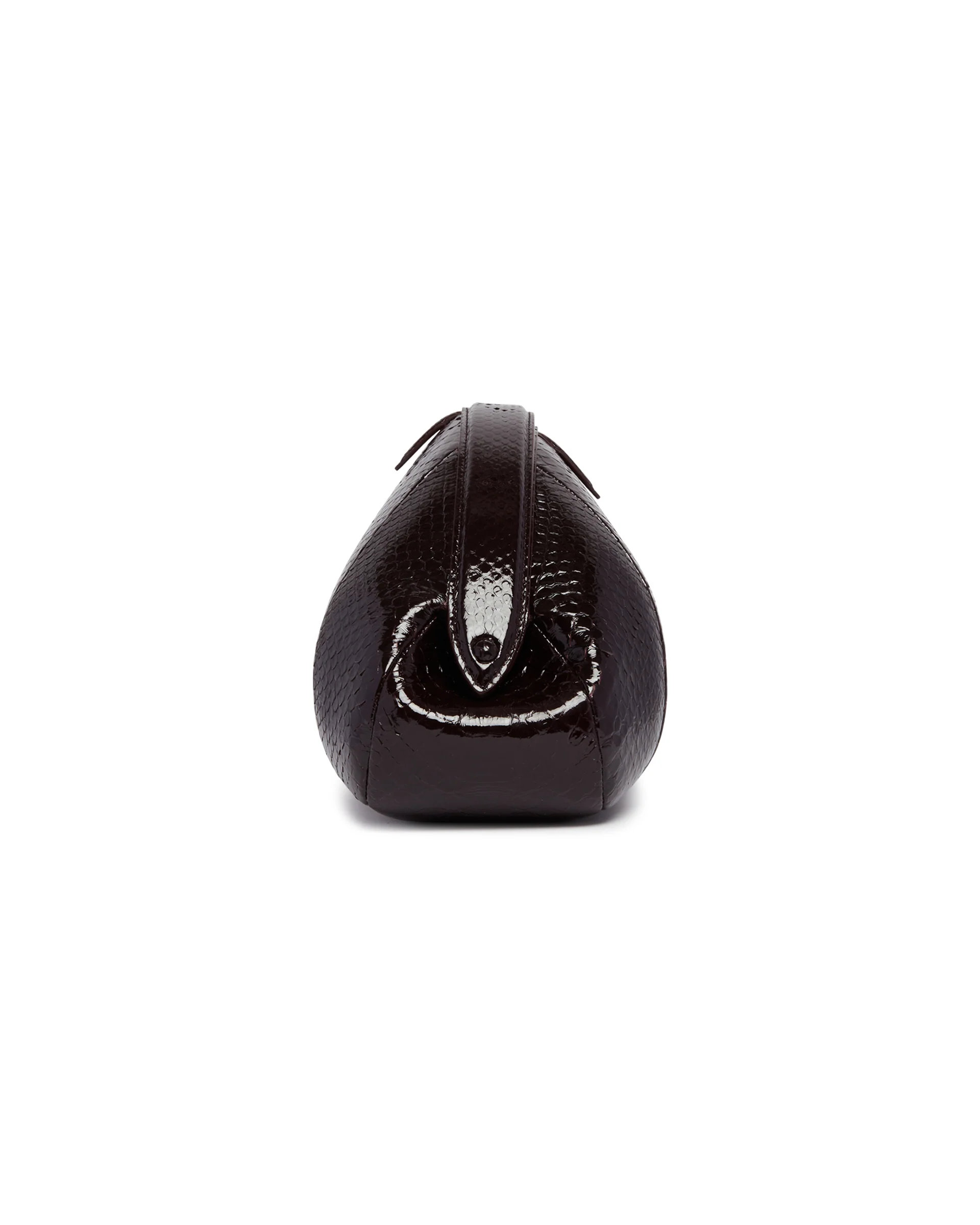Clutch In Pitone Burgundy - Image 5