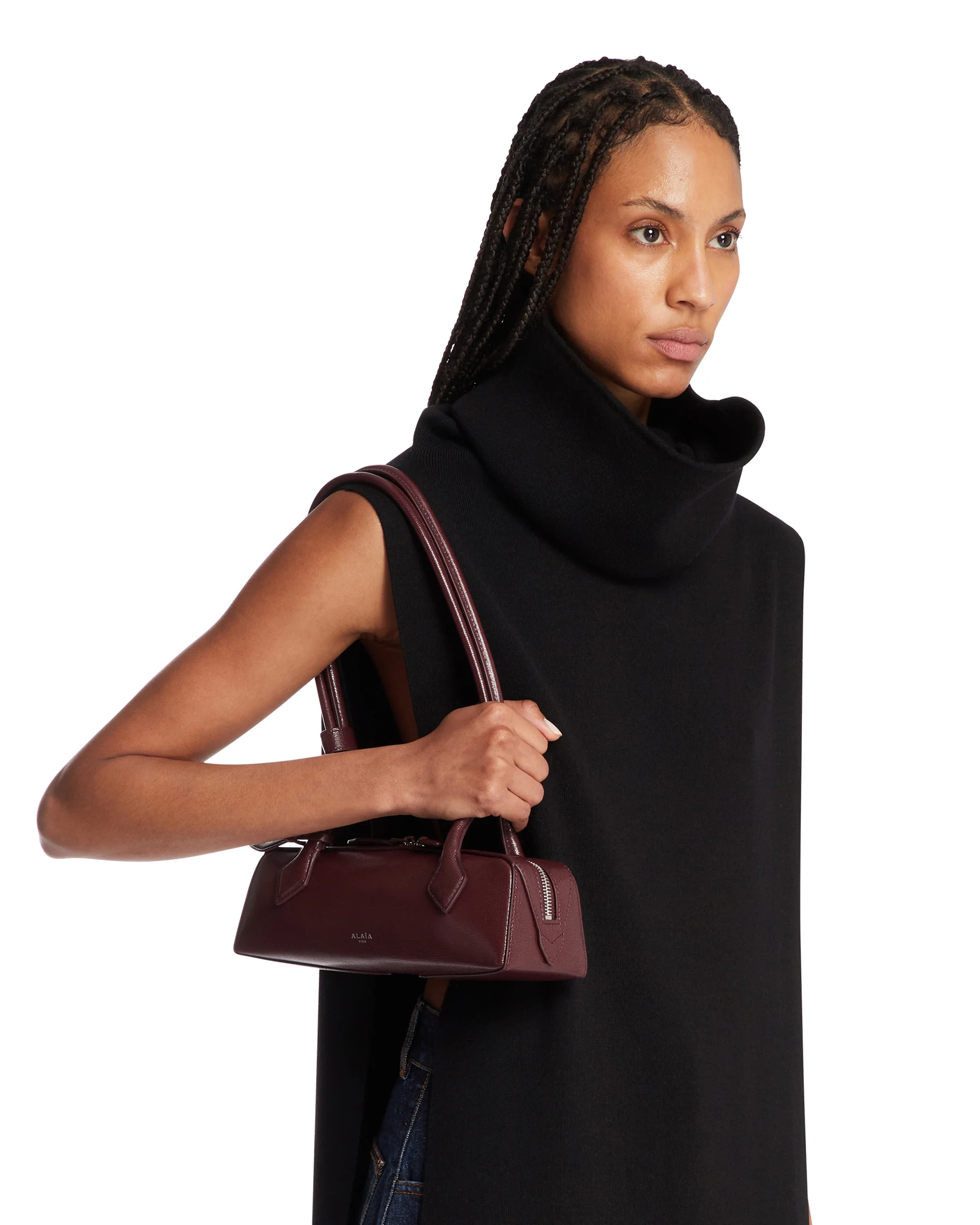 Borsa Le Teckel Piccola In Pelle Burgundy - Image 3