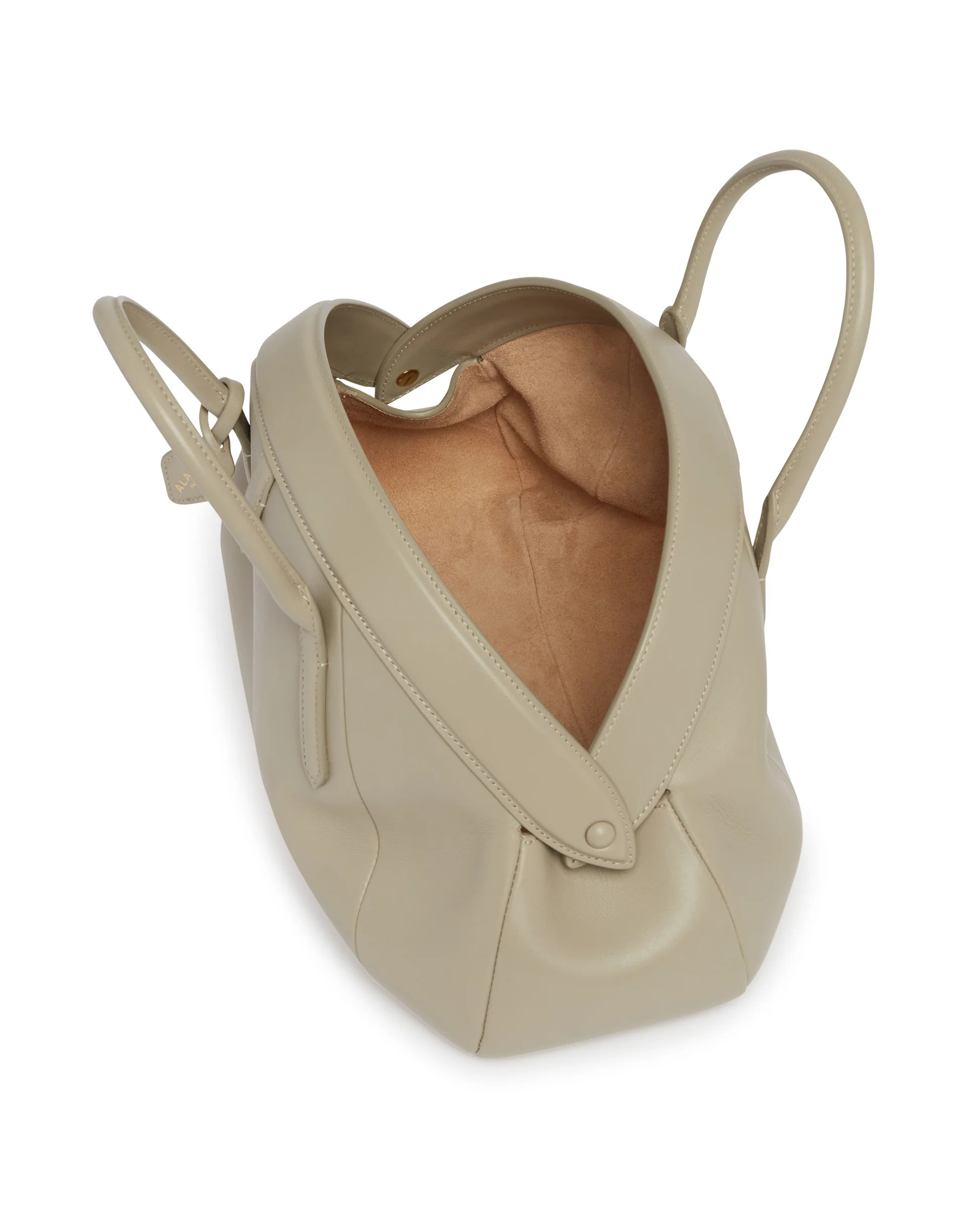 Borsa A Mano Purse In Pelle Grigia - Image 4