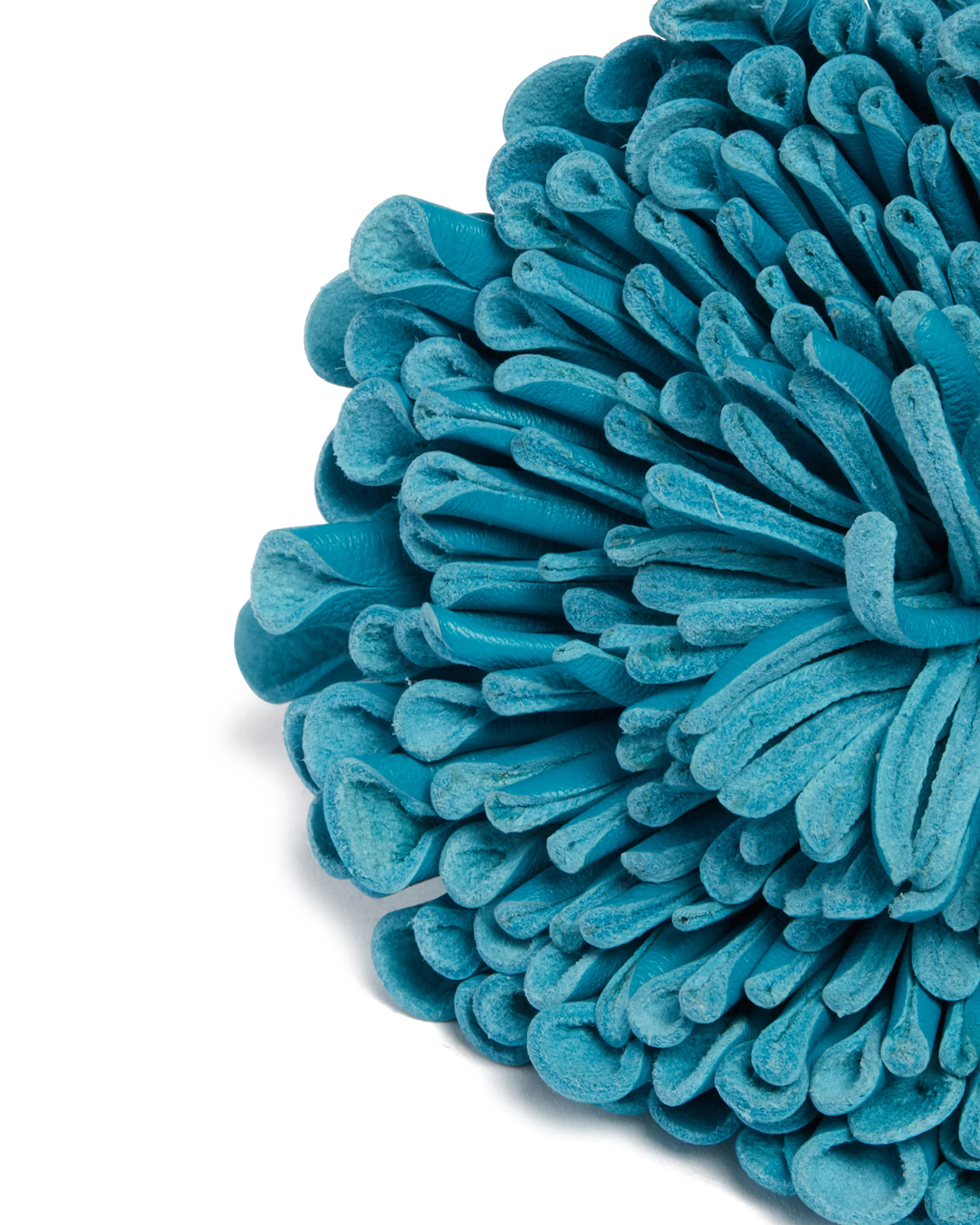 Choker Fiore In Pelle Azzurro - Image 4