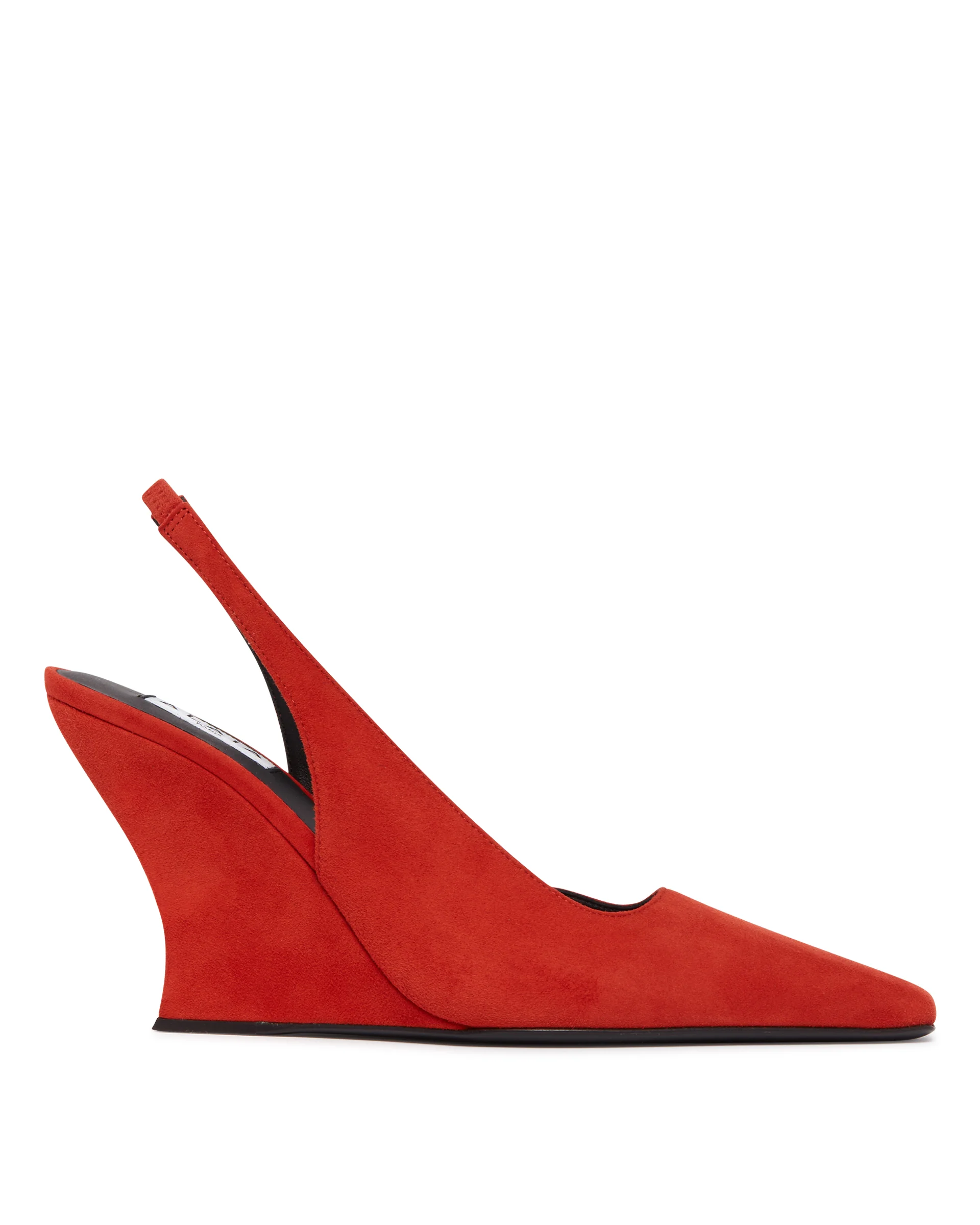 Slingback Wave In Suede Arancioni