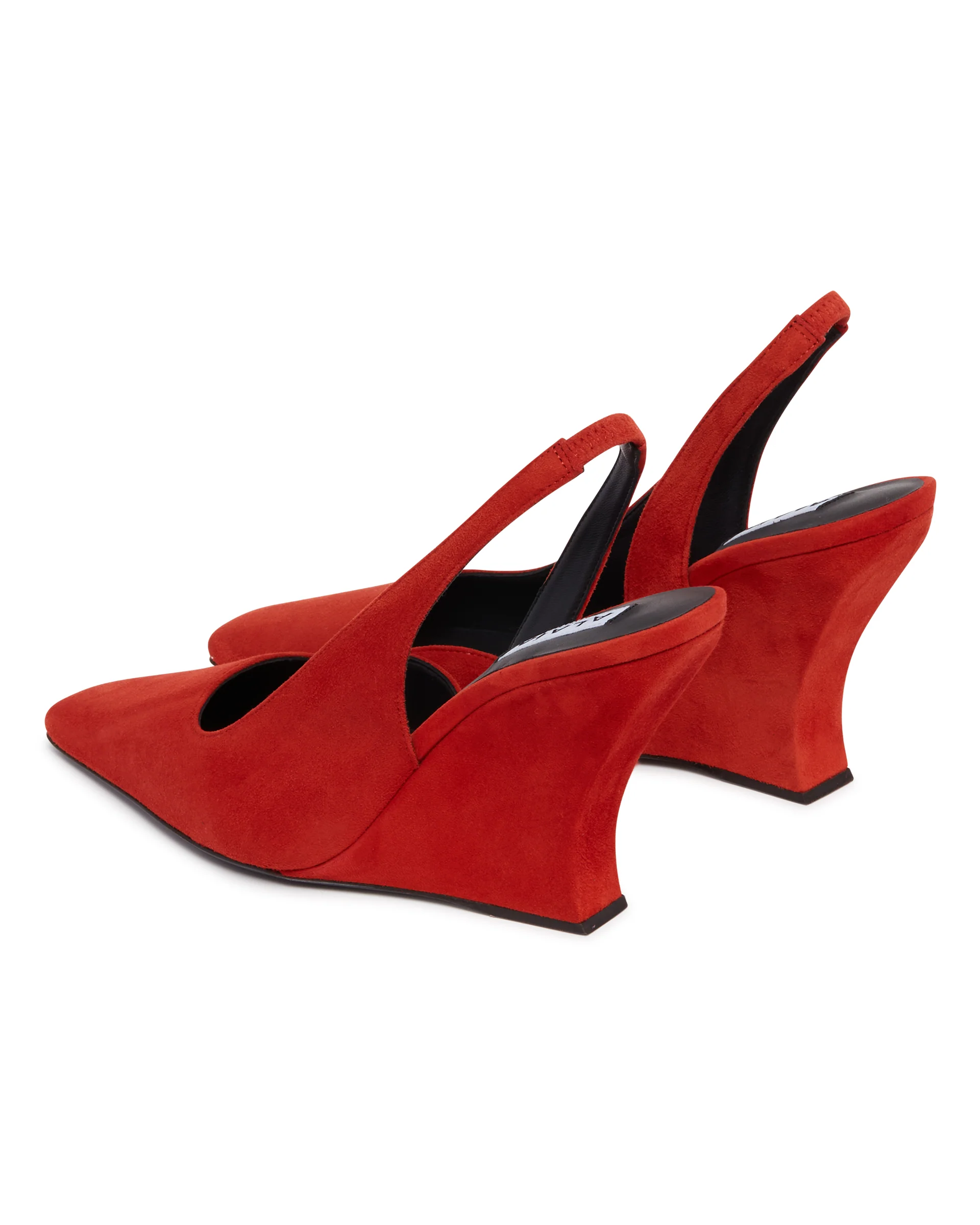 Slingback Wave In Suede Arancioni - Image 5