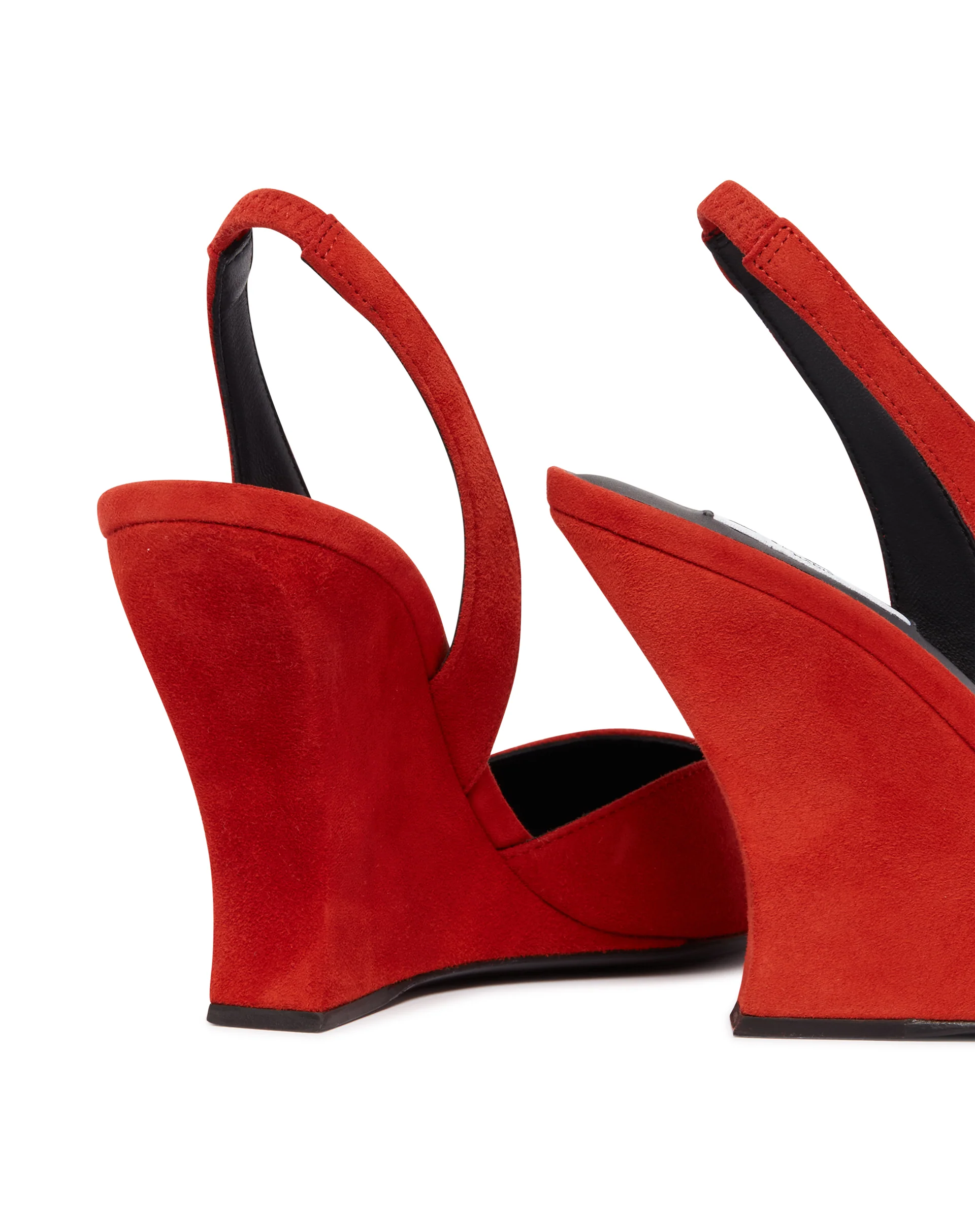 Slingback Wave In Suede Arancioni - Image 6