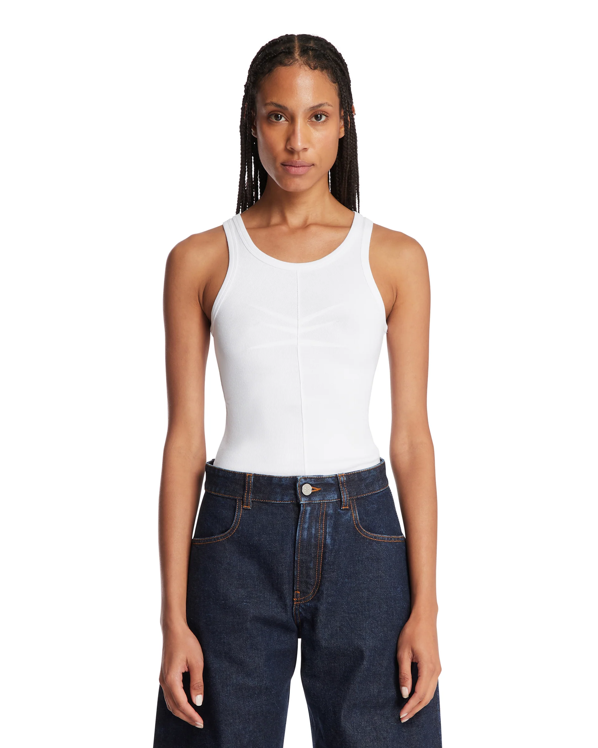Top In Cotone Bianco