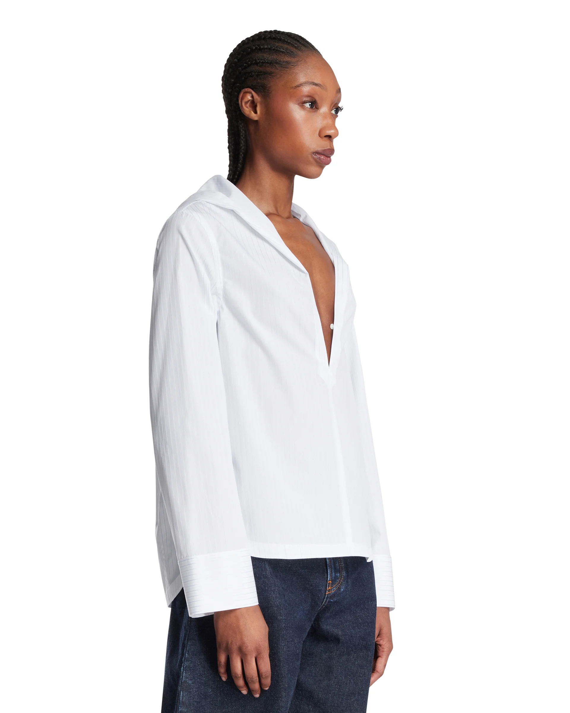 Camicia Con Cappuccio Bianca - Image 2