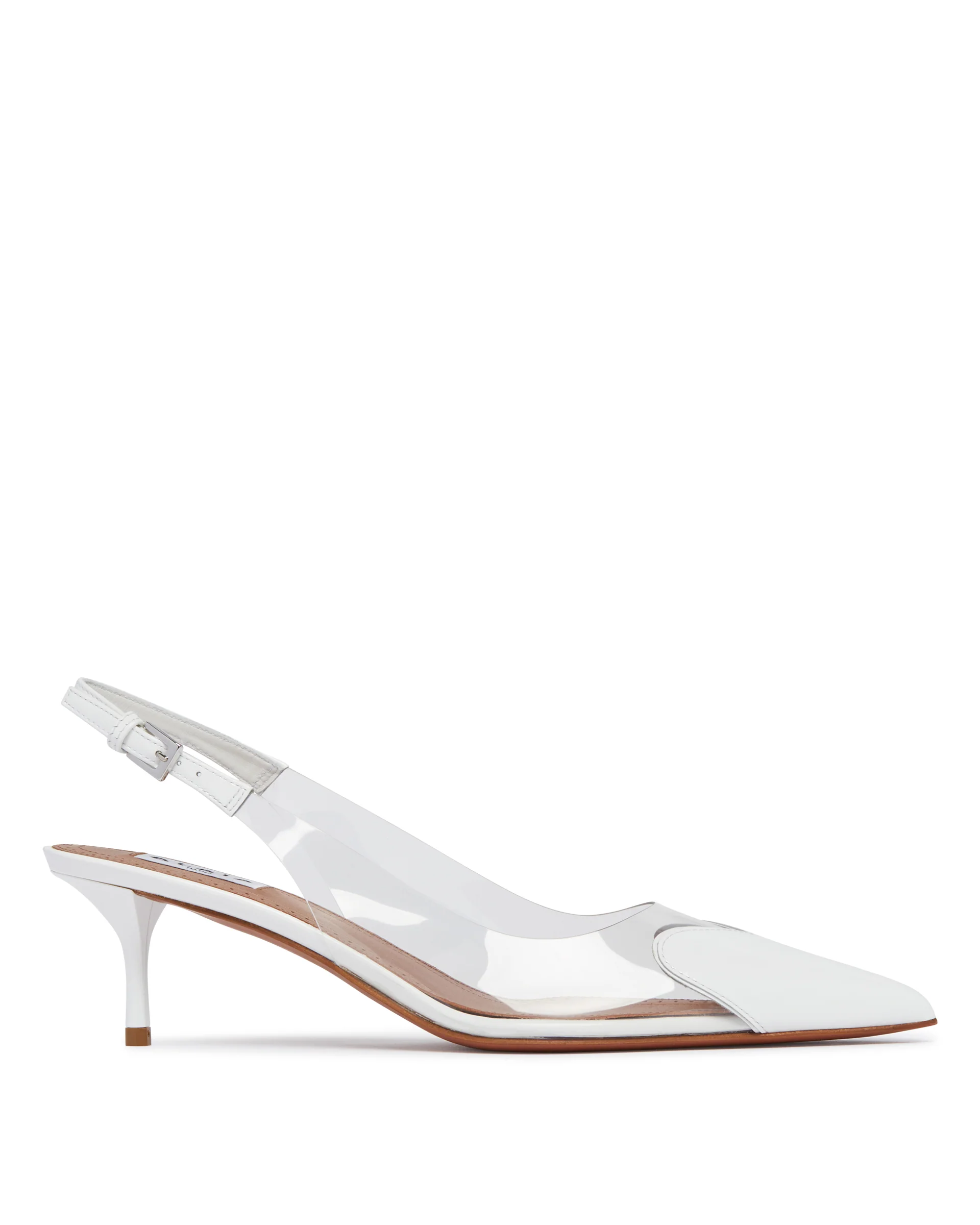 Slingback Le Coeur In Pelle Bianche
