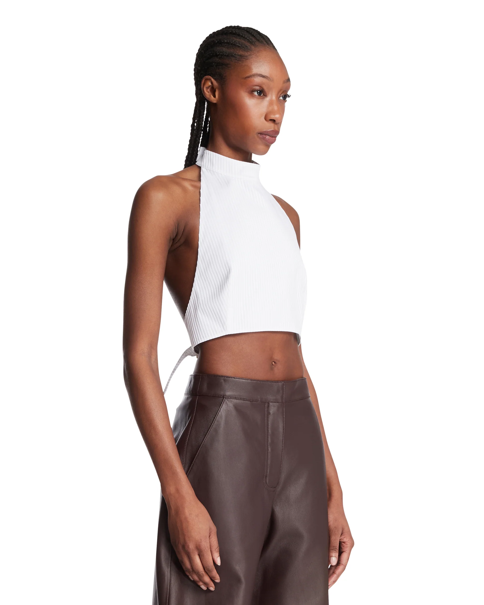 Top Con Plastron Bianco - Image 2