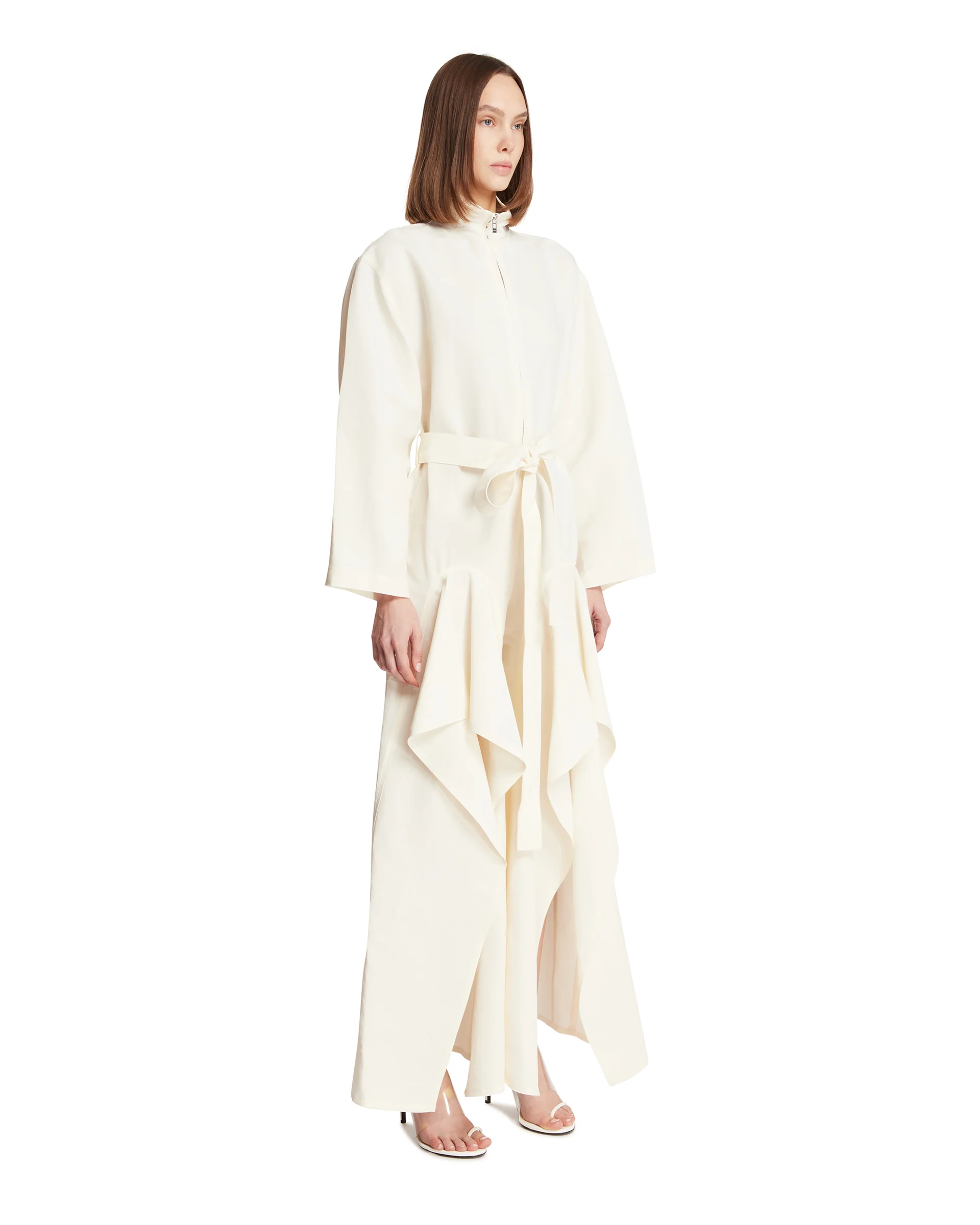 Jumpsuit In Viscosa Bianca - Image 2