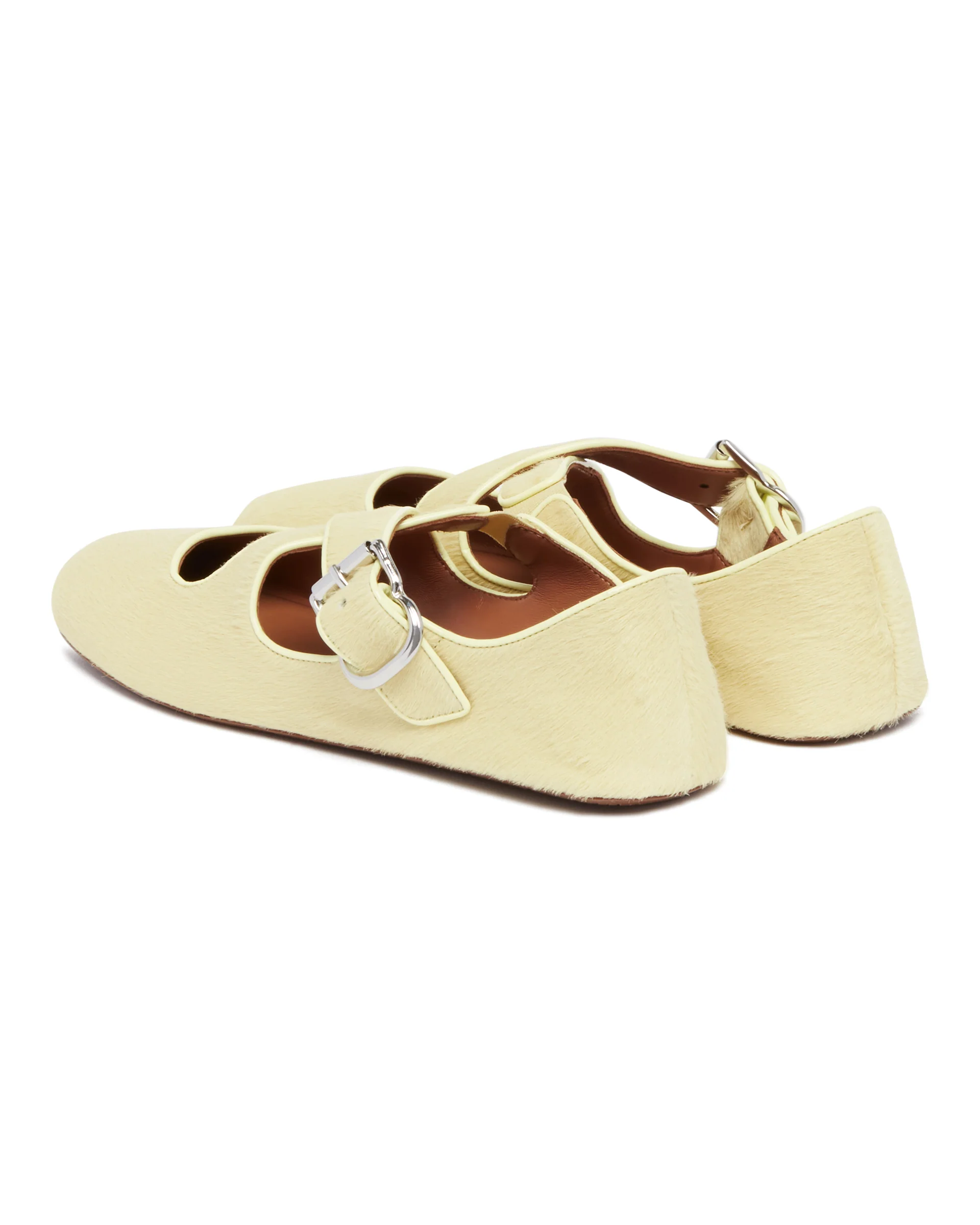 Ballerine Flat Incrociate In Cavallino Gialle - Image 5
