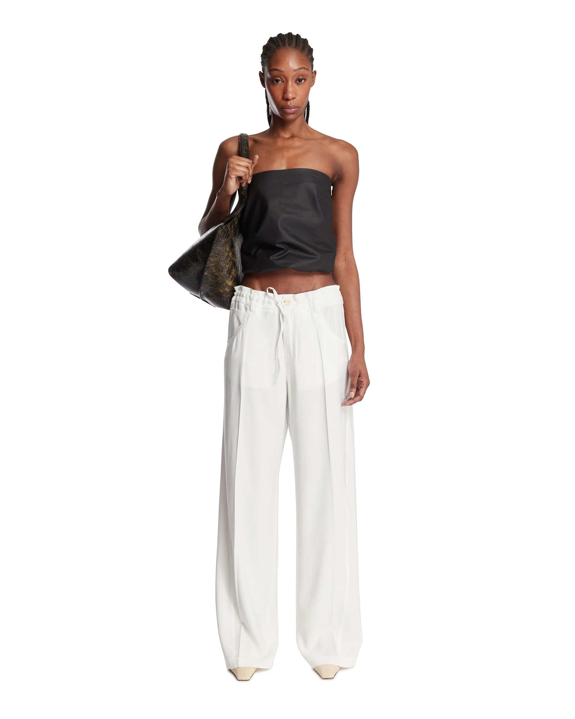 Top A Palloncino In Pelle Nero - Image 3