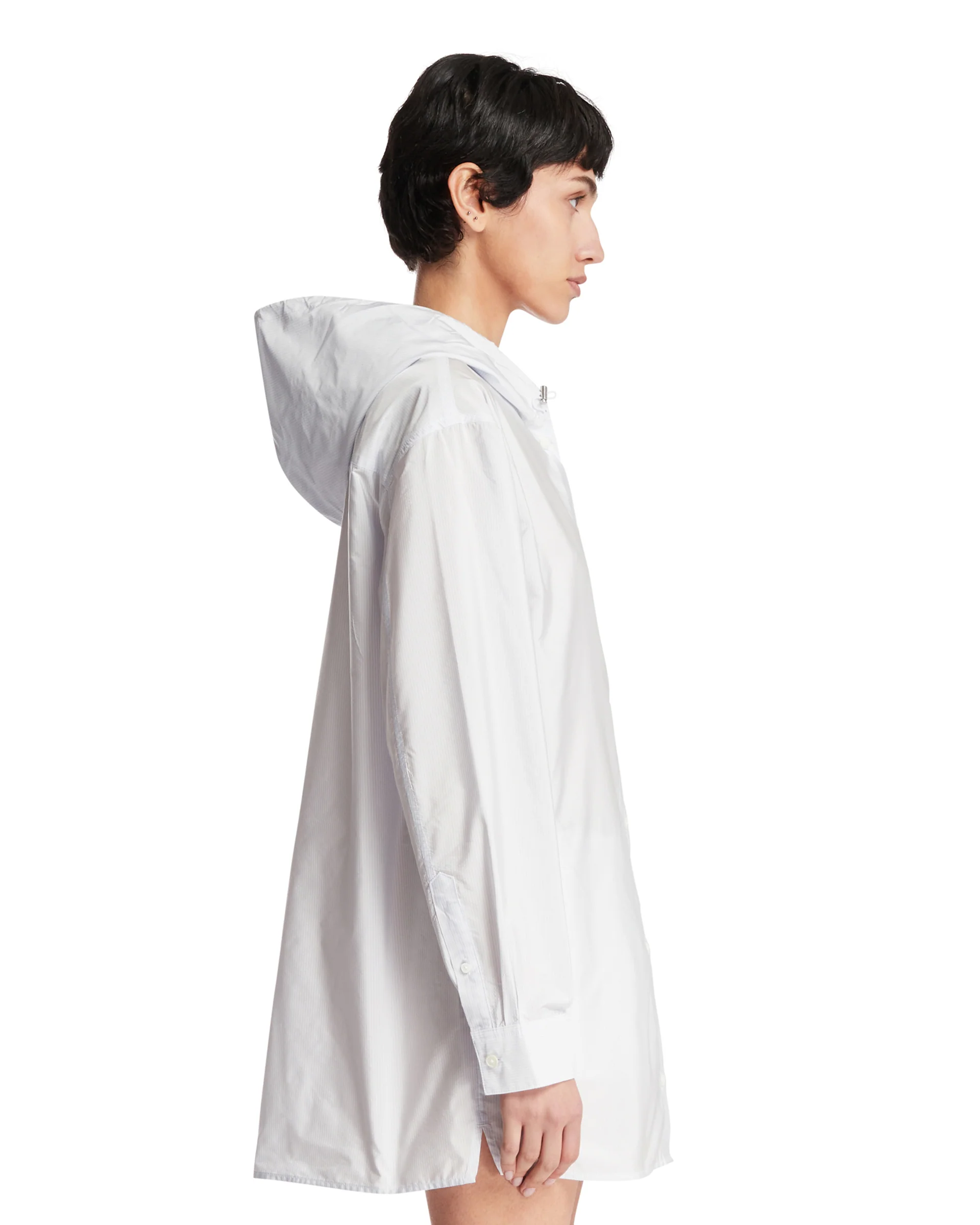 Track Jacket Con Cappuccio Bianca - Image 4