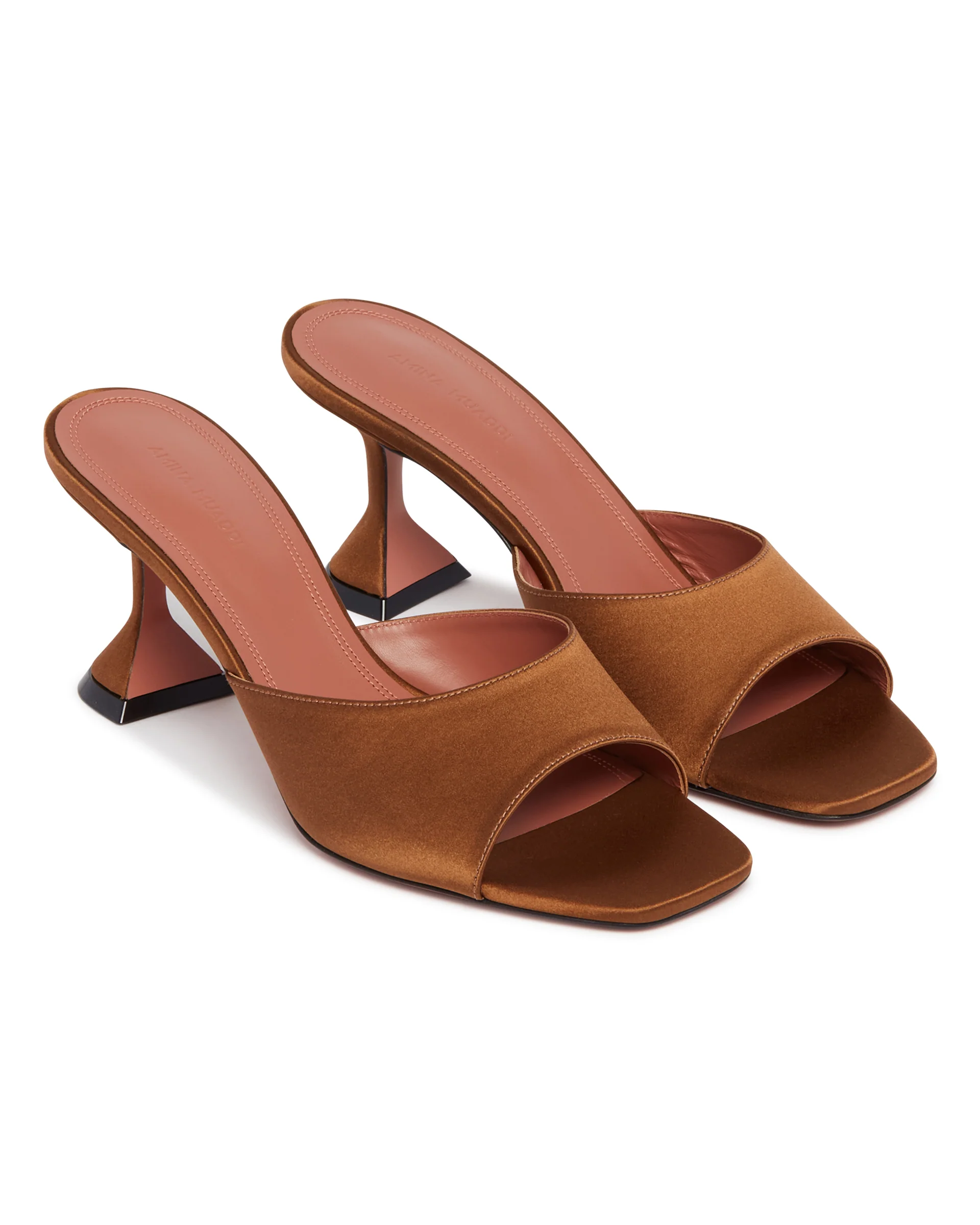 Mules Lupita In Raso Beige - Image 3
