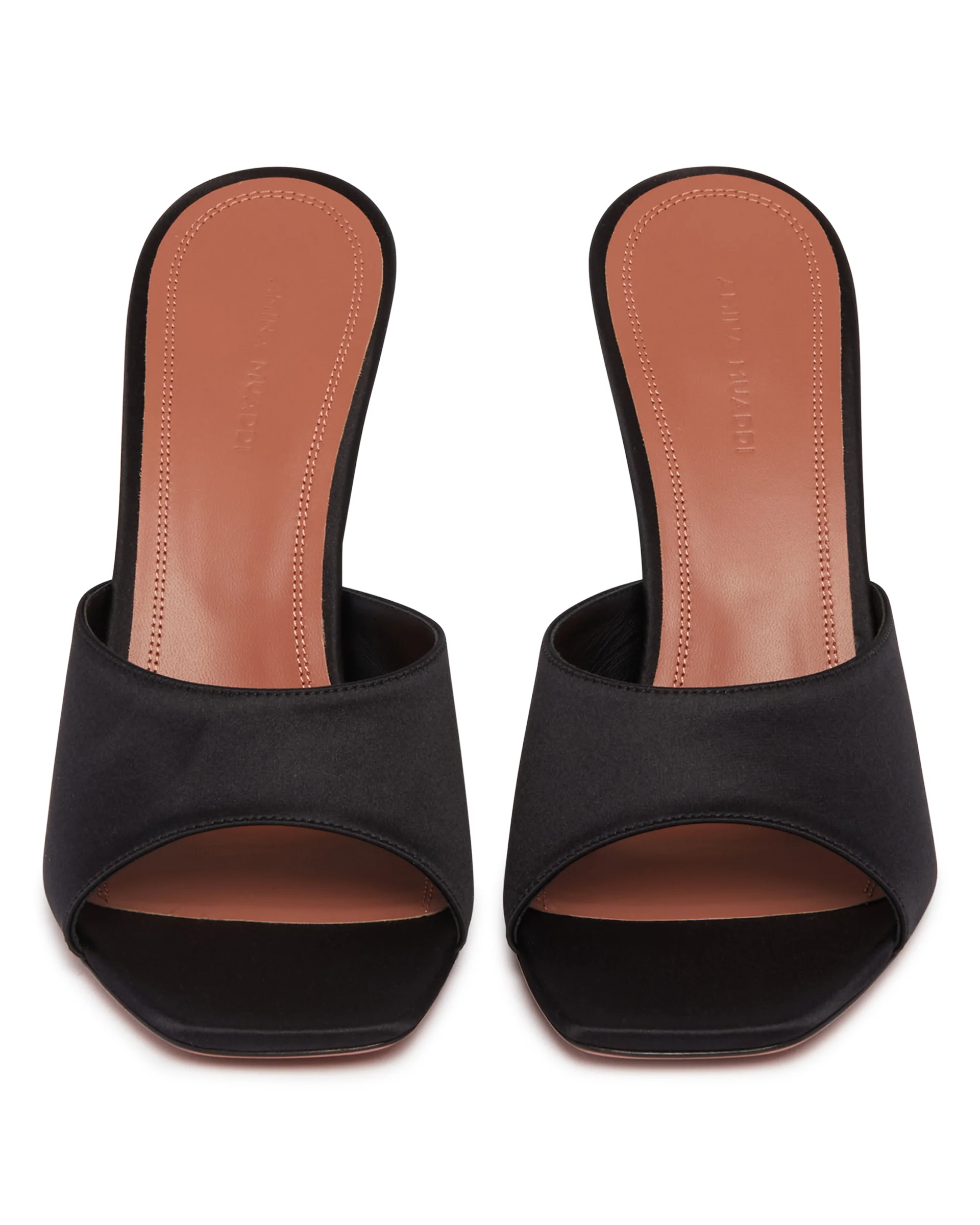 Mules Lupita In Raso Nero - Image 4