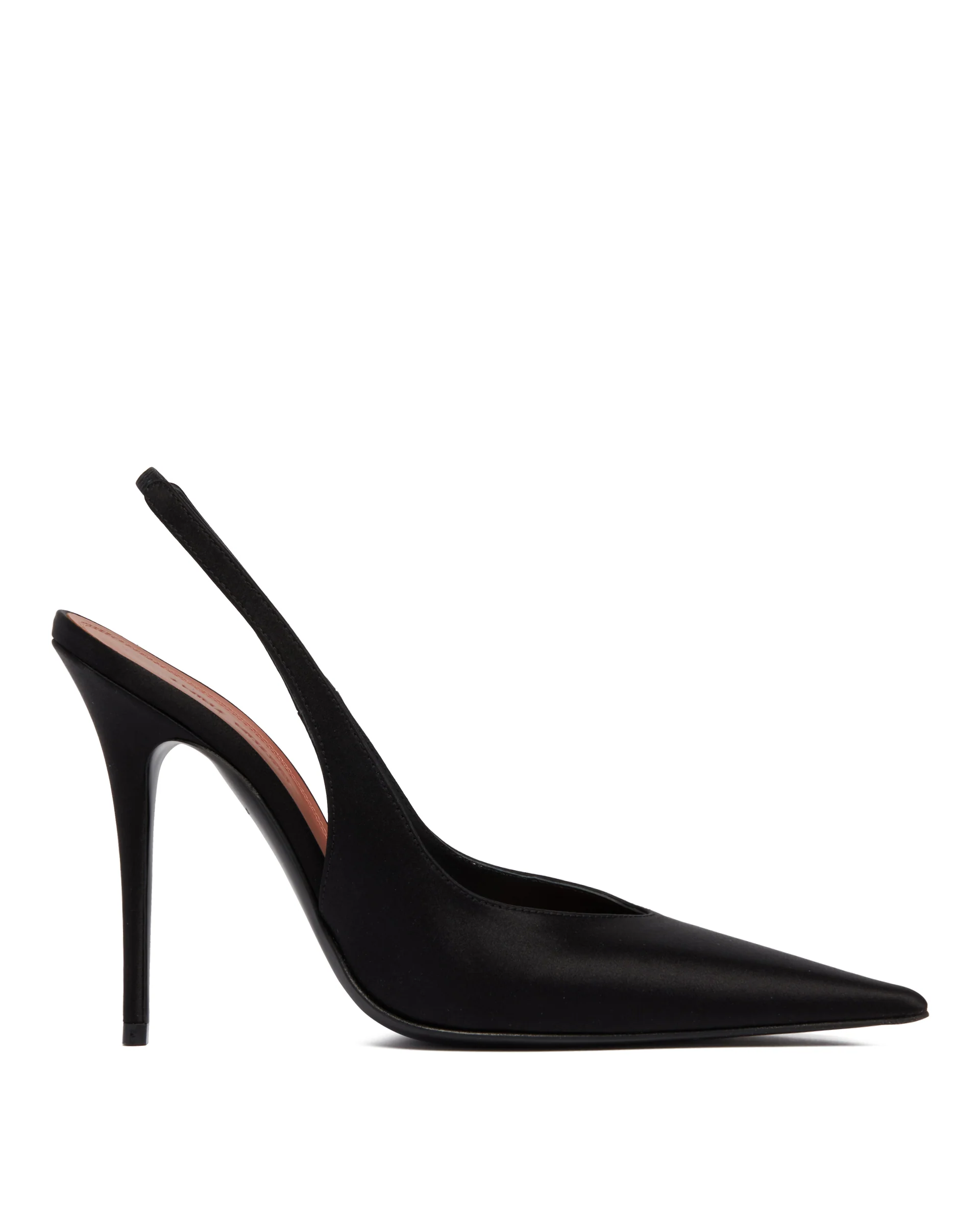 Slingback Anok In Satin Nere