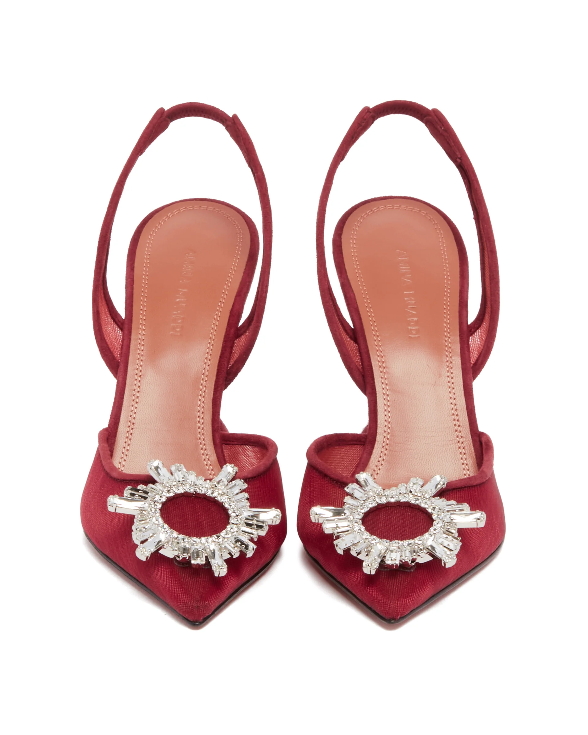 Decollete Begum In Mesh Burgundy - Image 4