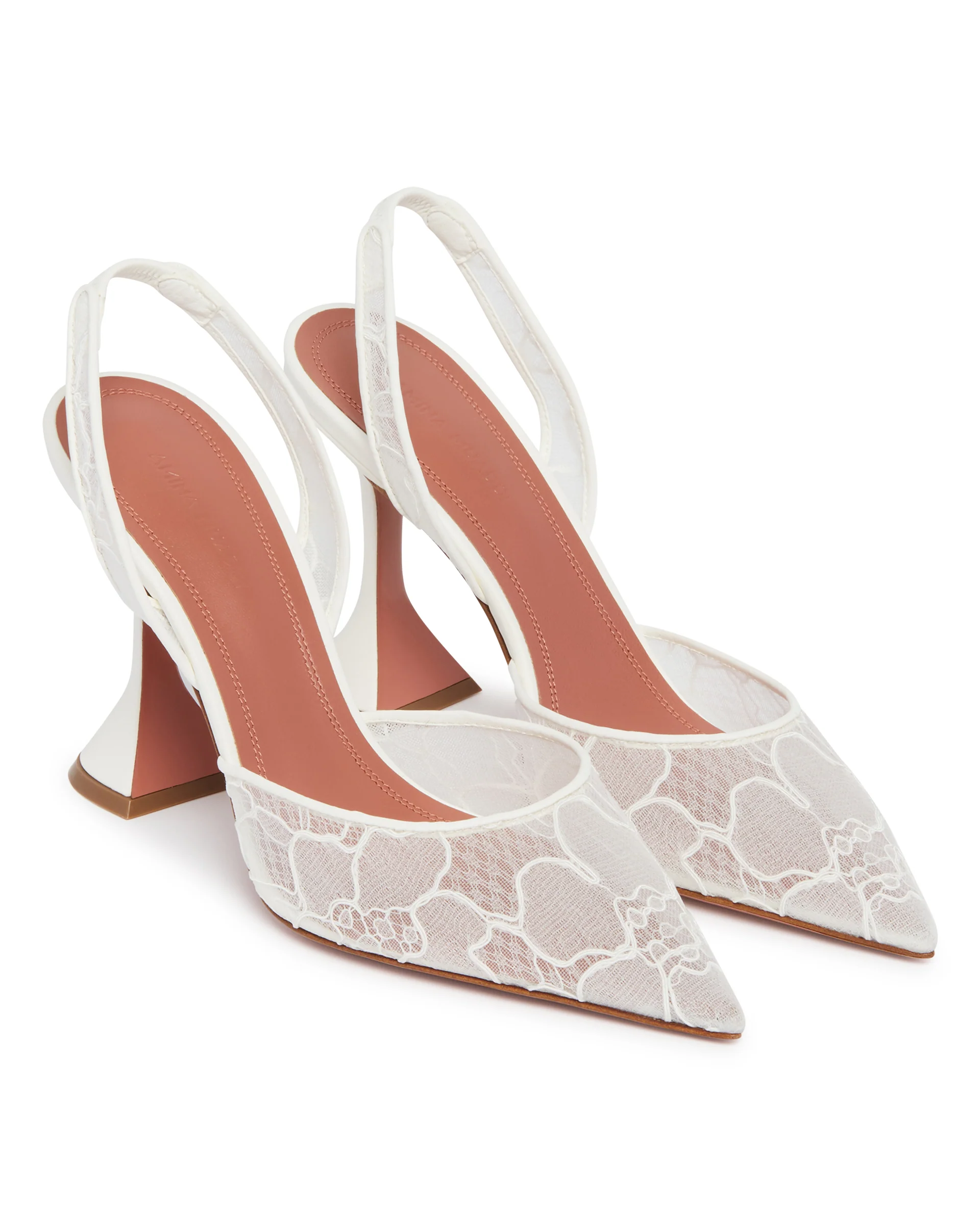 Slingback Holli In Pizzo Bianche - Image 3